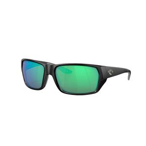 Costa Del Mar Tailfin M Green Mirror Polarized Sunglasses - Matte Black