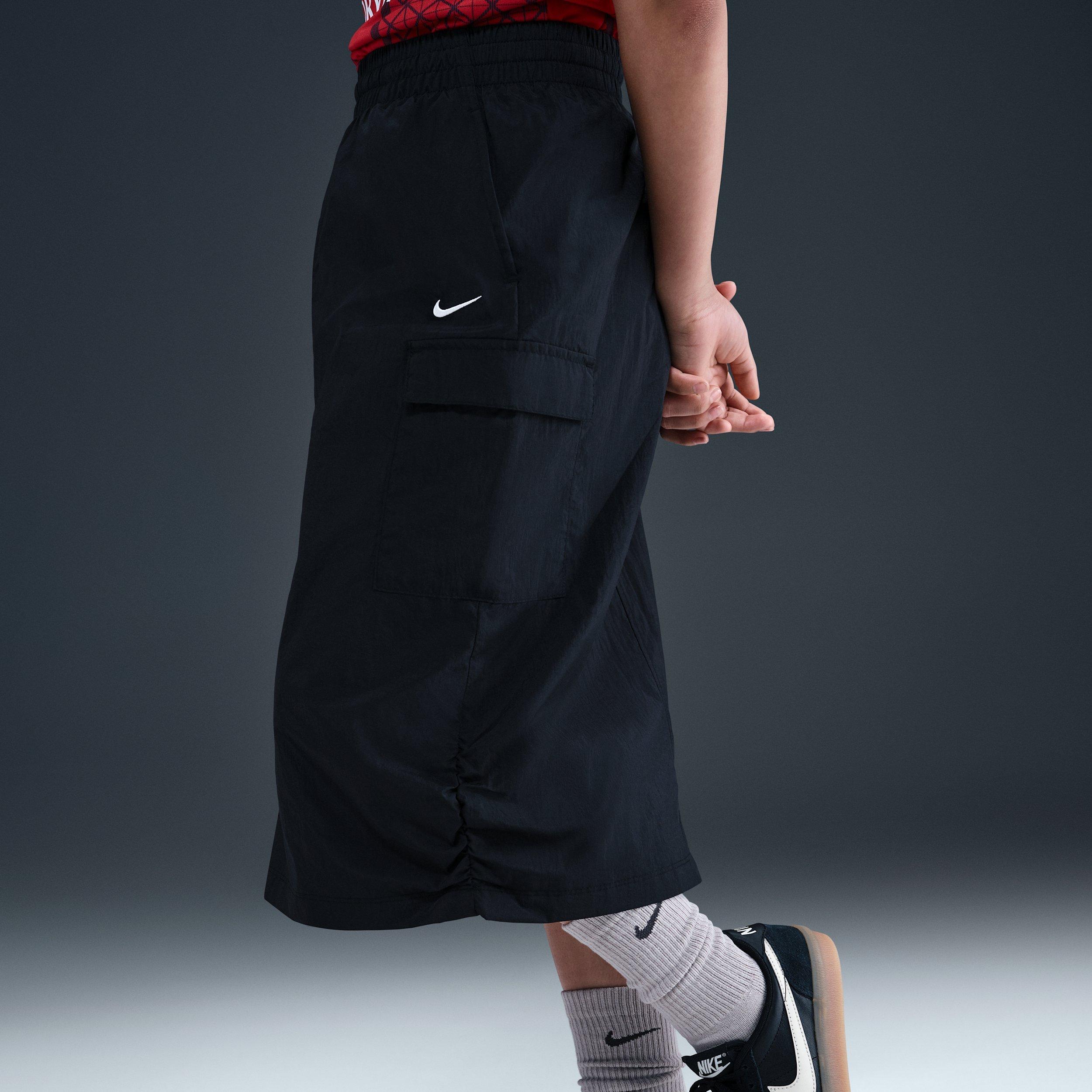 Nike Sportswear Big Girls' Black Cargo Skirt