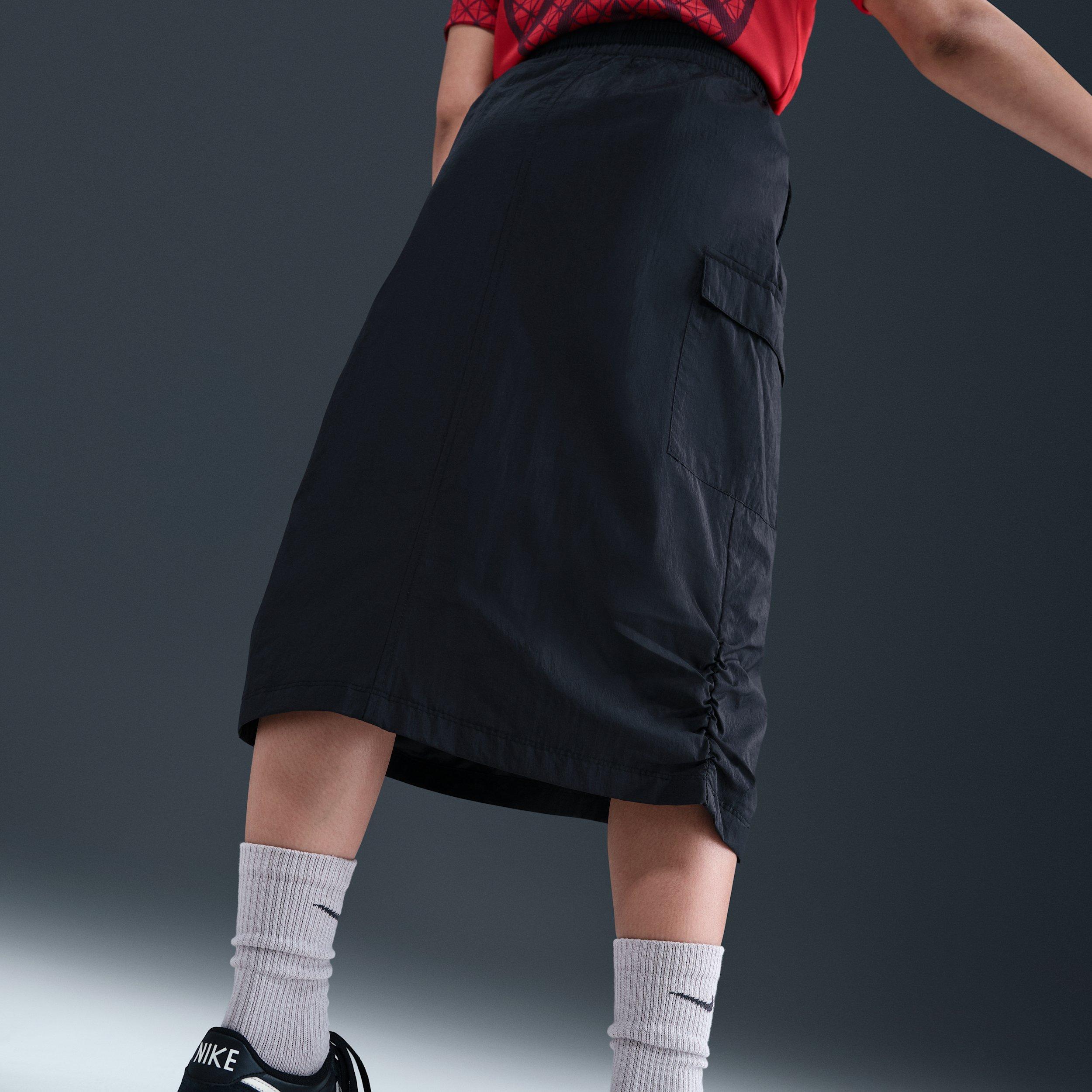 Nike Sportswear Big Girls' Black Cargo Skirt