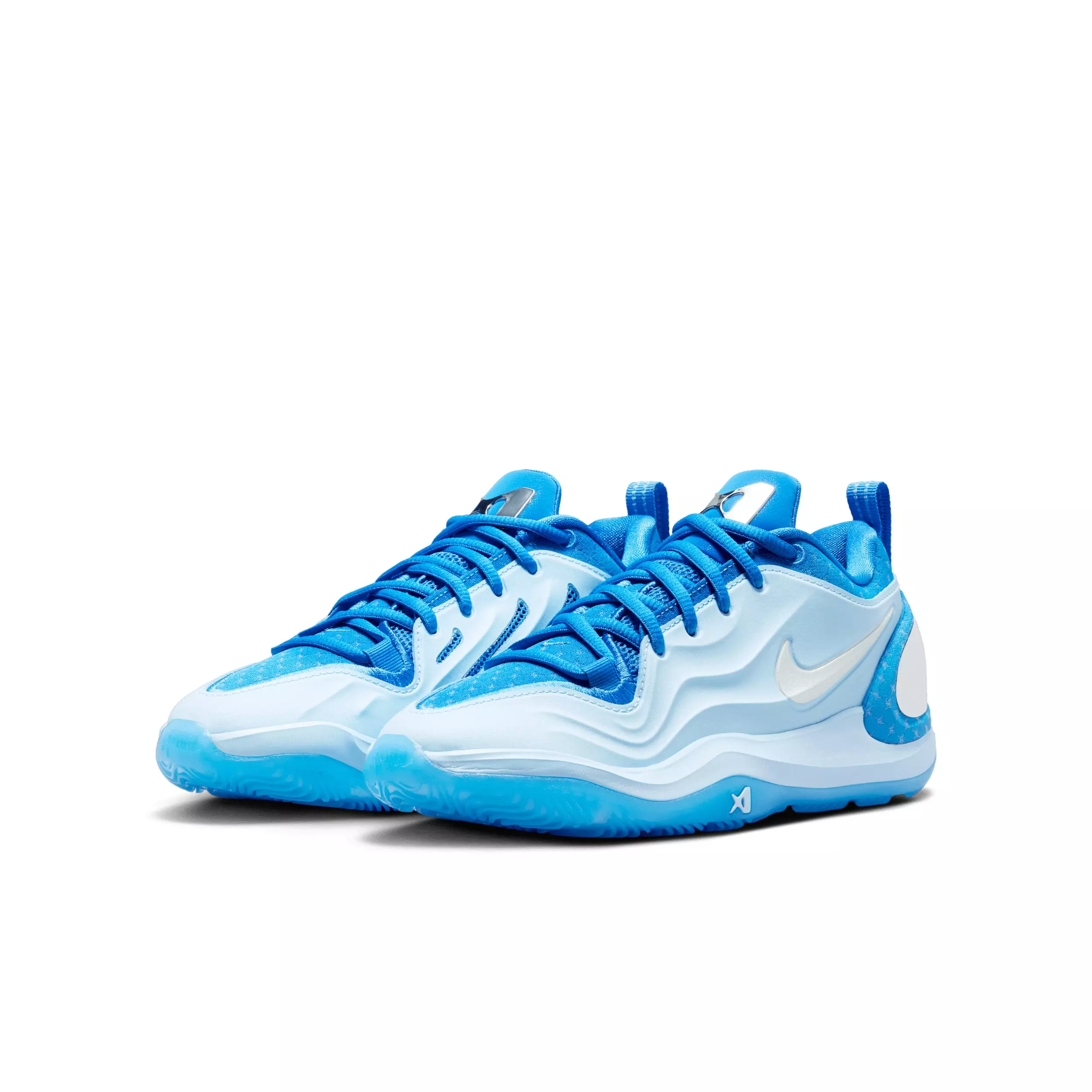 Nike A'Two "Crystal Blue" Grade School Kids' Basketball Shoe - BLUE
