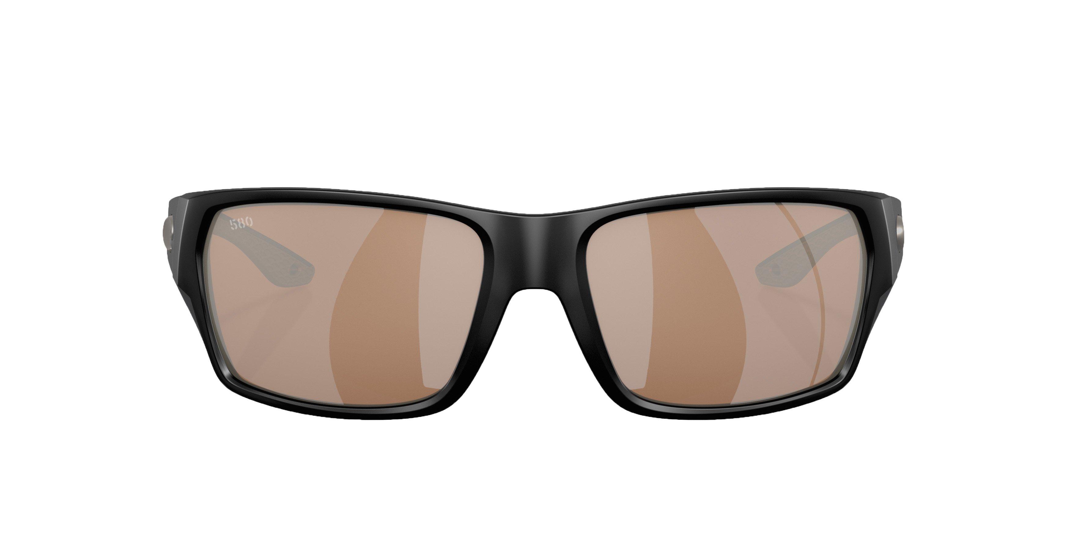 Costa Del Mar Tailfin S Copper Silver Mirror Polarized Sunglasses - Matte Black - BLACK Thumbnail View 2