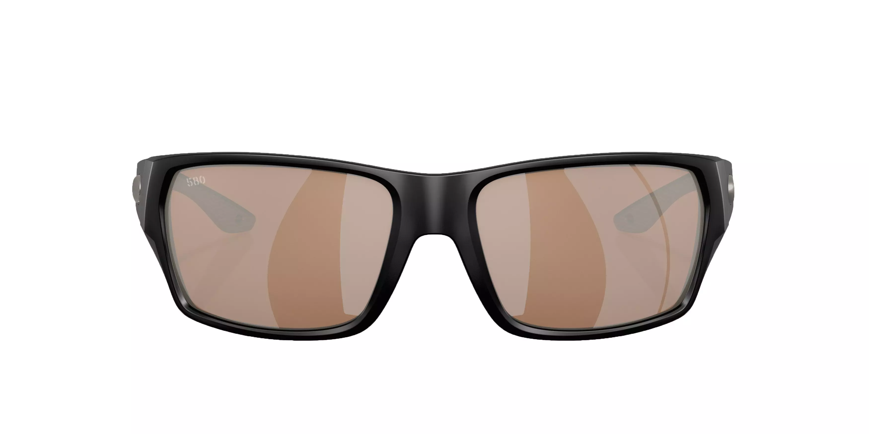Costa Del Mar Tailfin S Copper Silver Mirror Polarized Sunglasses - Matte Black - BLACK