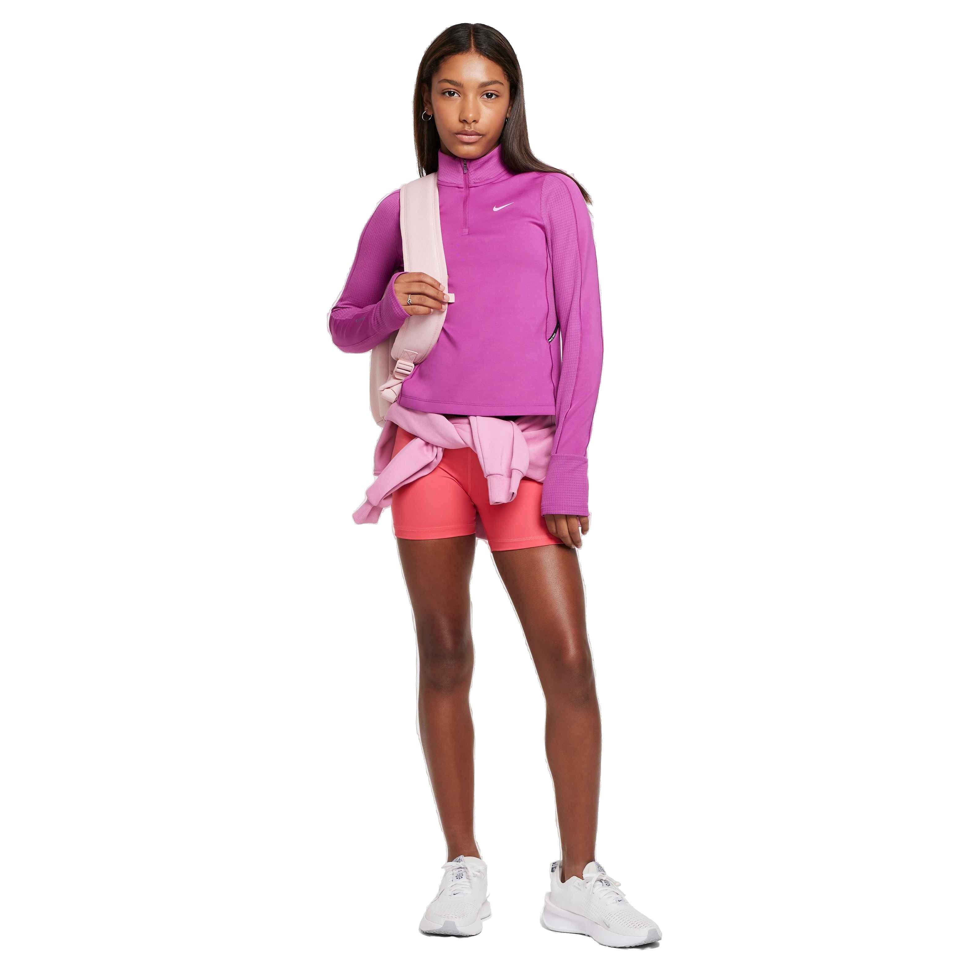 Nike Pro Therma-FIT 1/2-Zip Big Girls' Top