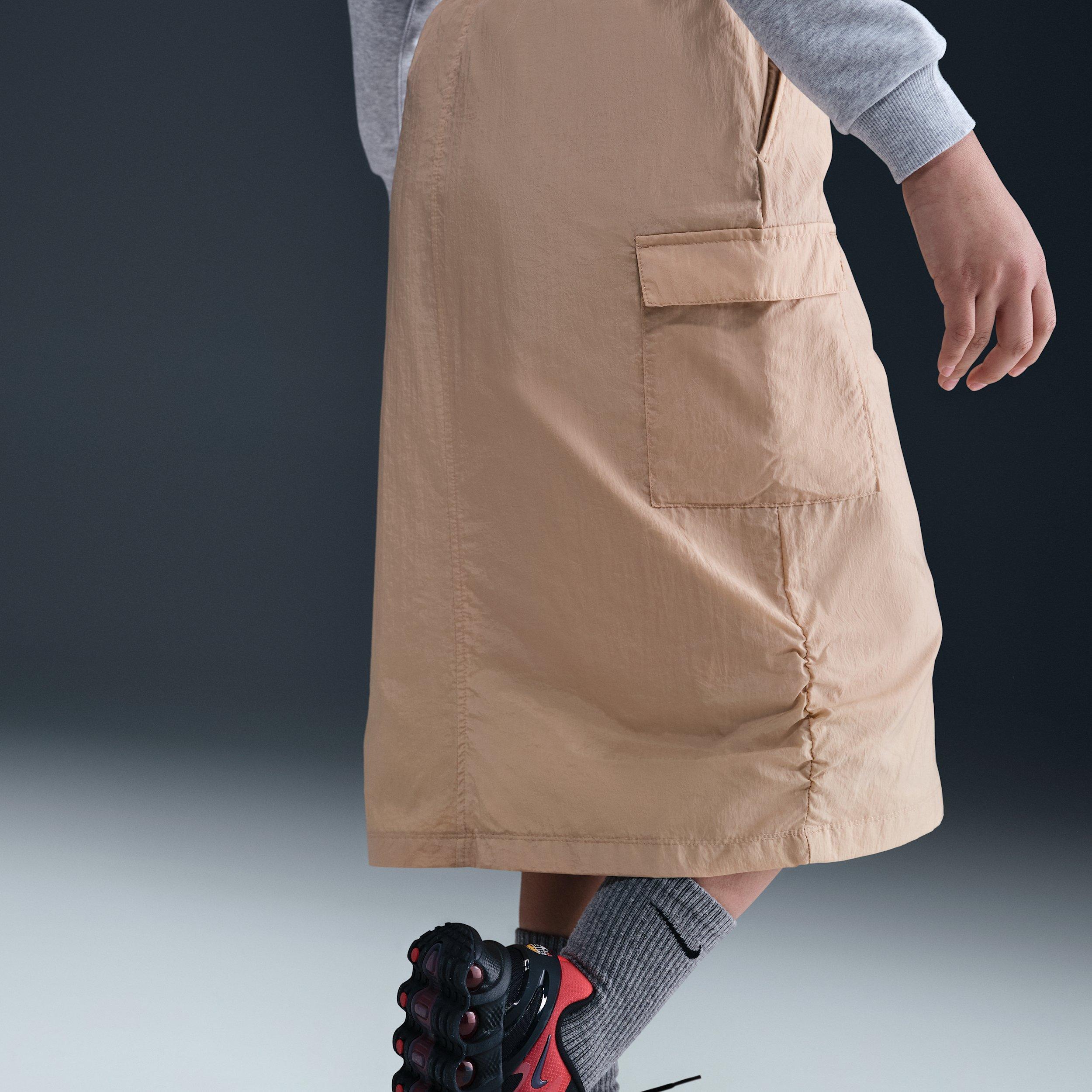 Nike Sportswear Big Girls' Brown Cargo Skirt