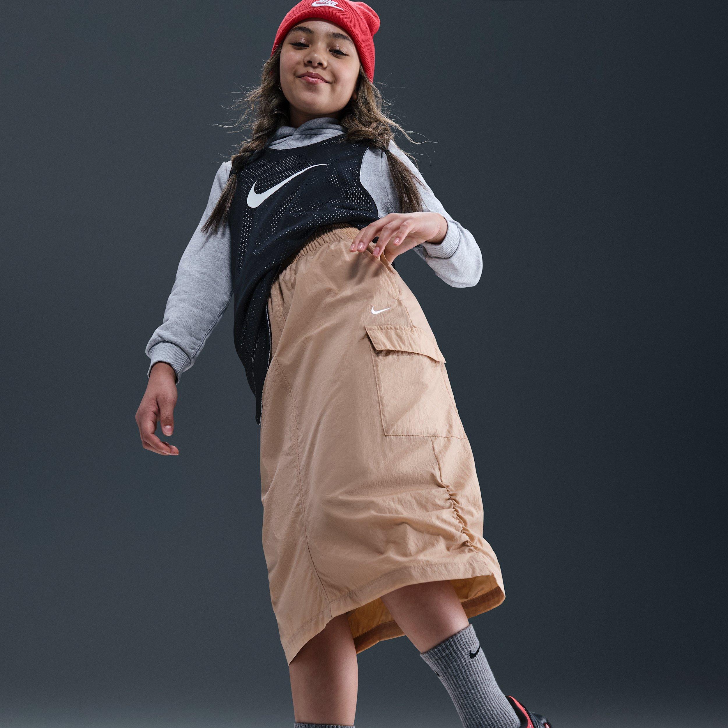 Nike Sportswear Big Girls' Brown Cargo Skirt