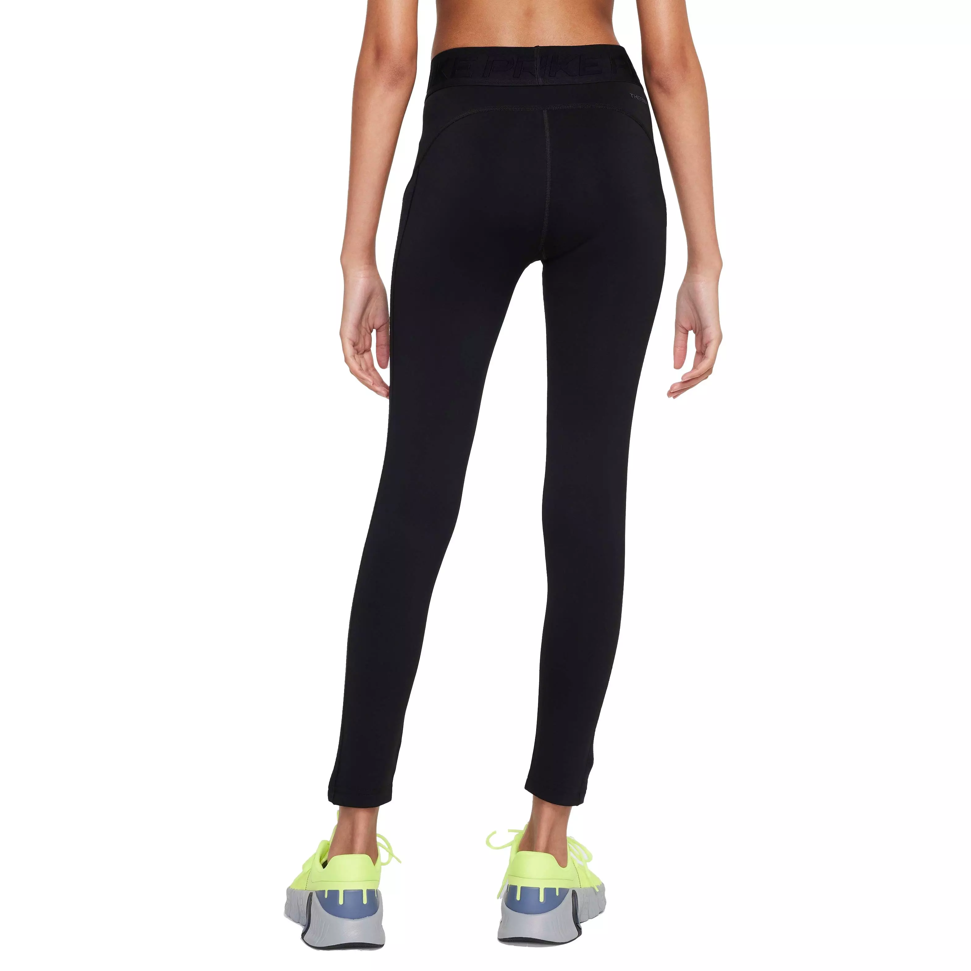 Nike Big Girls' Pro Therma-FIT Mid-Rise Leggings - BLACK