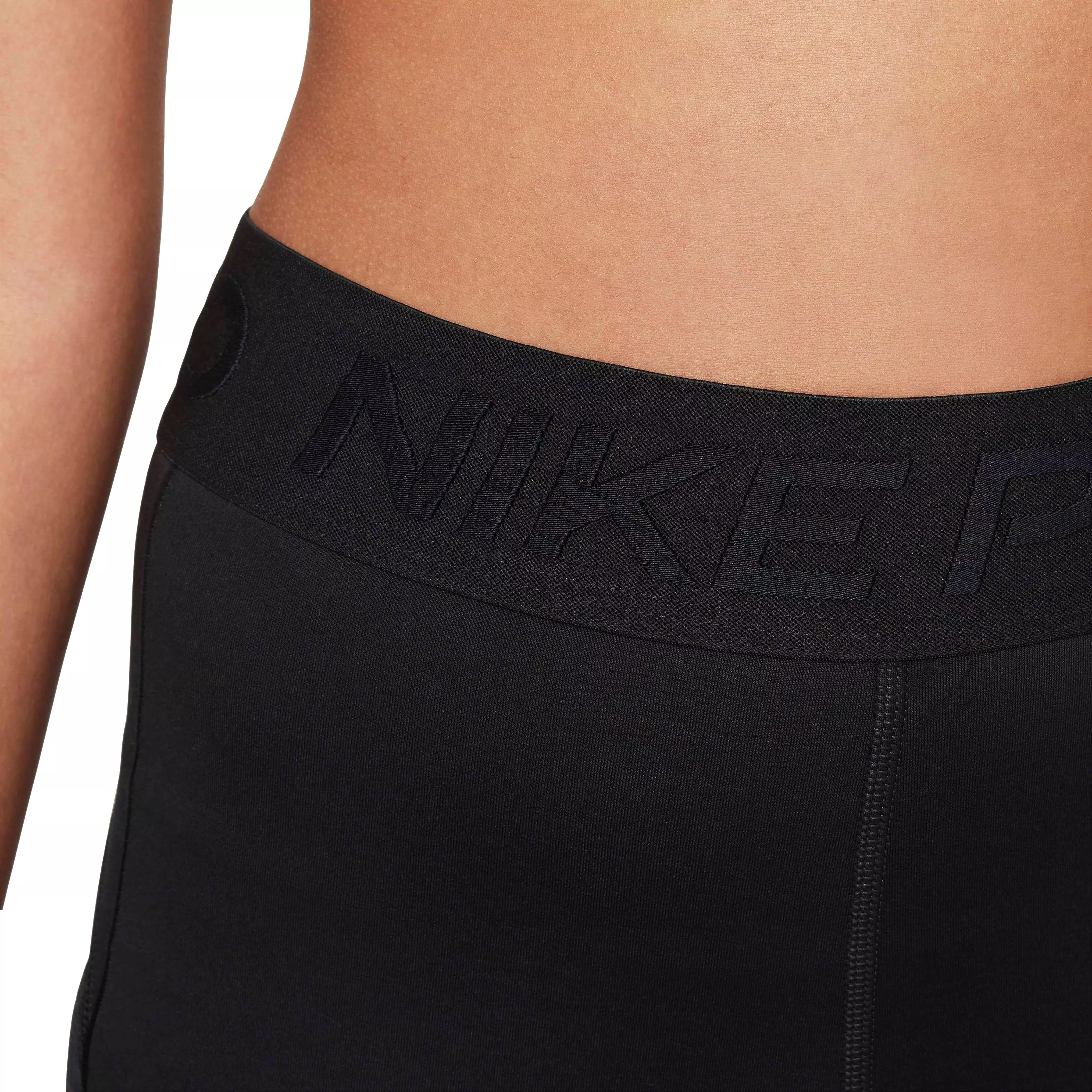Nike Big Girls' Pro Therma-FIT Mid-Rise Leggings - BLACK