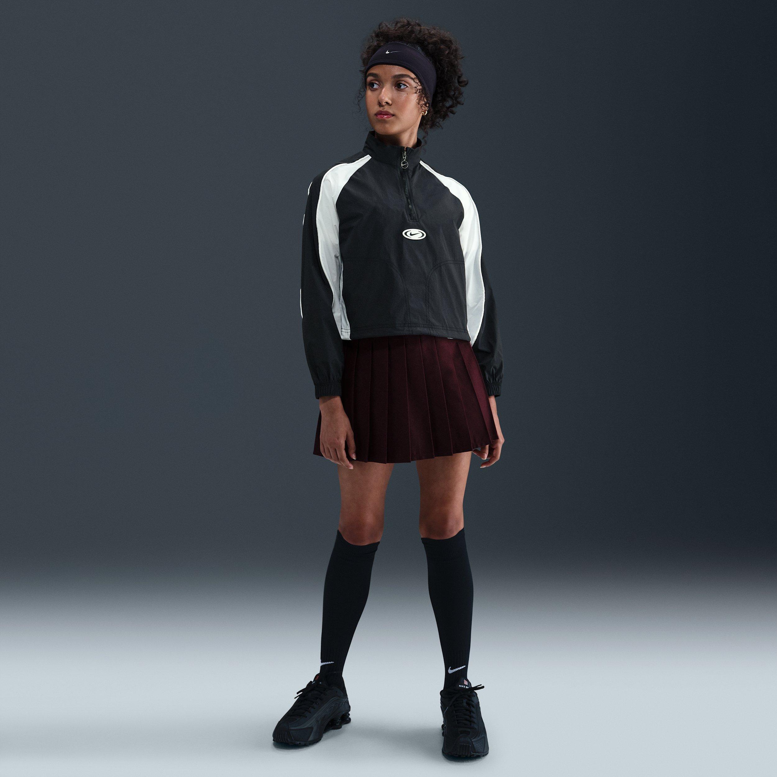 Nike Sportswear 1/4 Zip Big Girls' Black Track Jacket