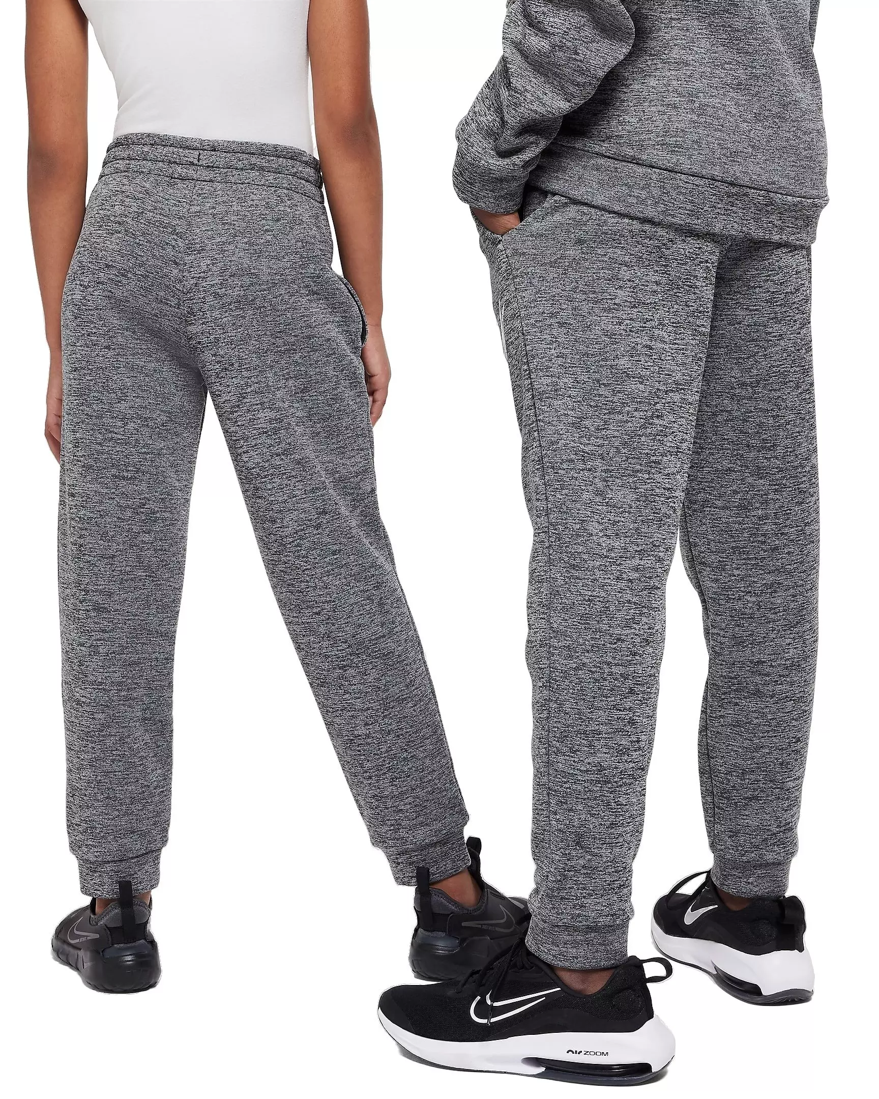 Nike Big Kids' Multi Stain Repel Therma-FIT Joggers - BLACK/HEATHER GREY