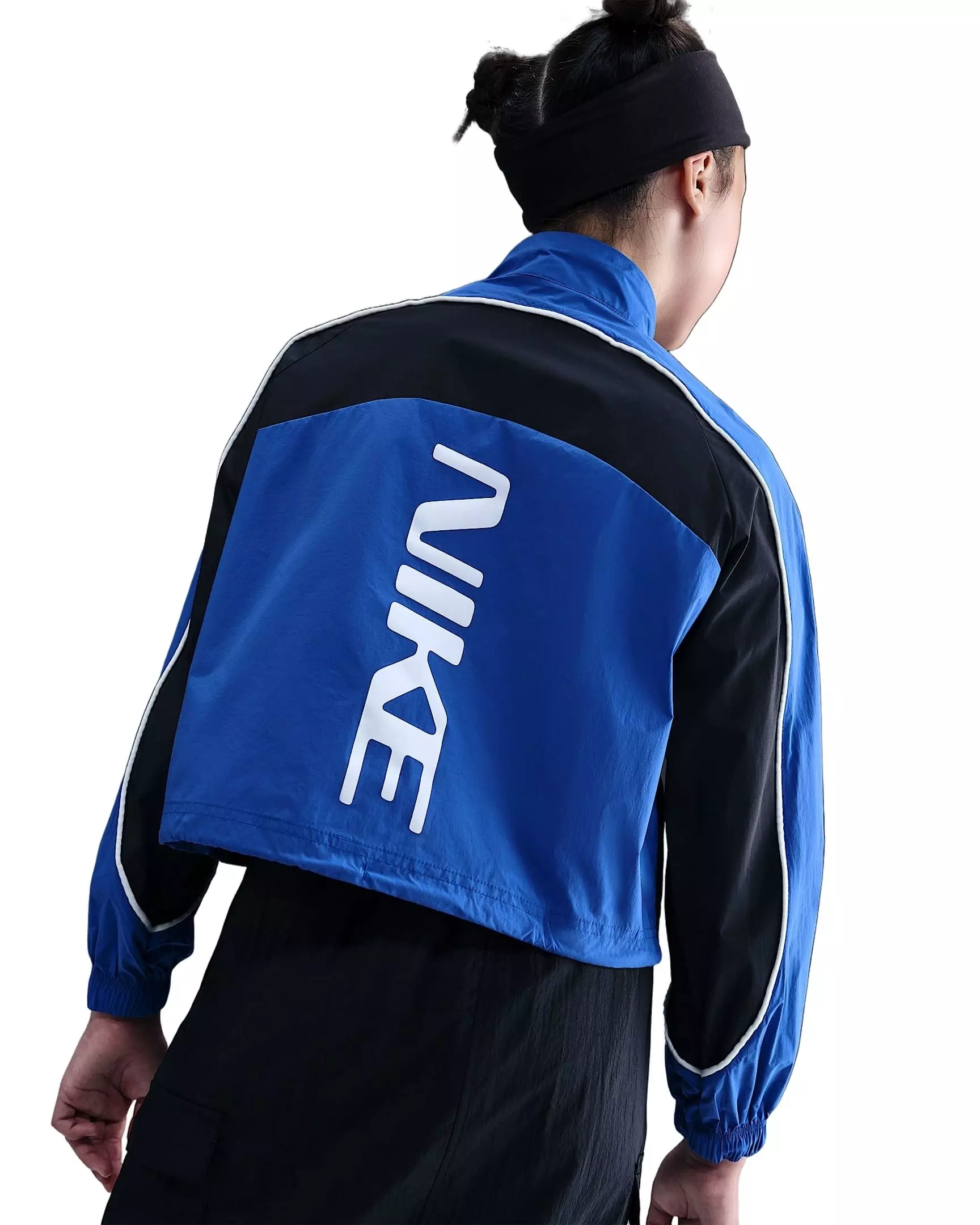 Nike Big Girls' Sportswear 1/4 Zip Track Jacket - Blue - BLUE