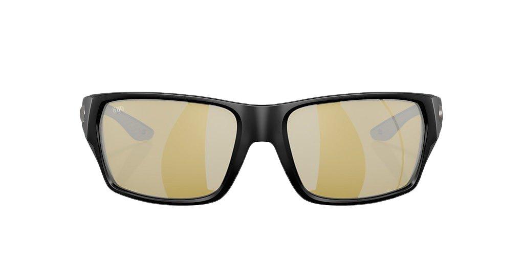 Costa Del Mar Tailfin M Sunrise Silver Mirror Polarized Sunglasses - Matte Black - BLACK Thumbnail View 2