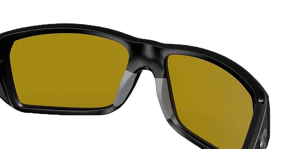 Costa Del Mar Tailfin M Sunrise Silver Mirror Polarized Sunglasses - Matte Black - BLACK Thumbnail View 7