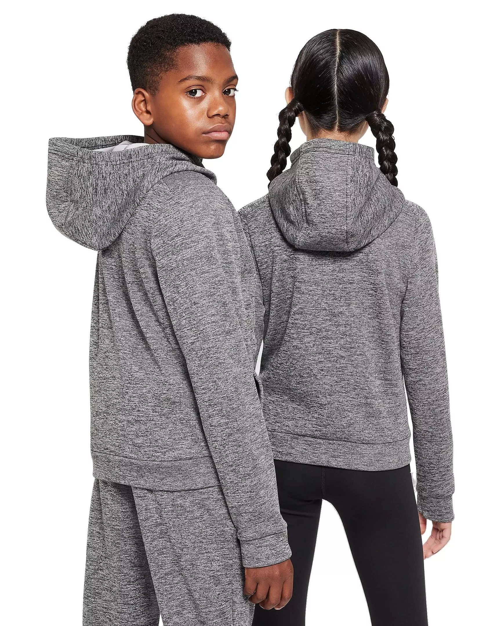 Nike Big Kids' Multi Stain Repel Therma-FIT Hoodie - BLACK/SMOKE GREY