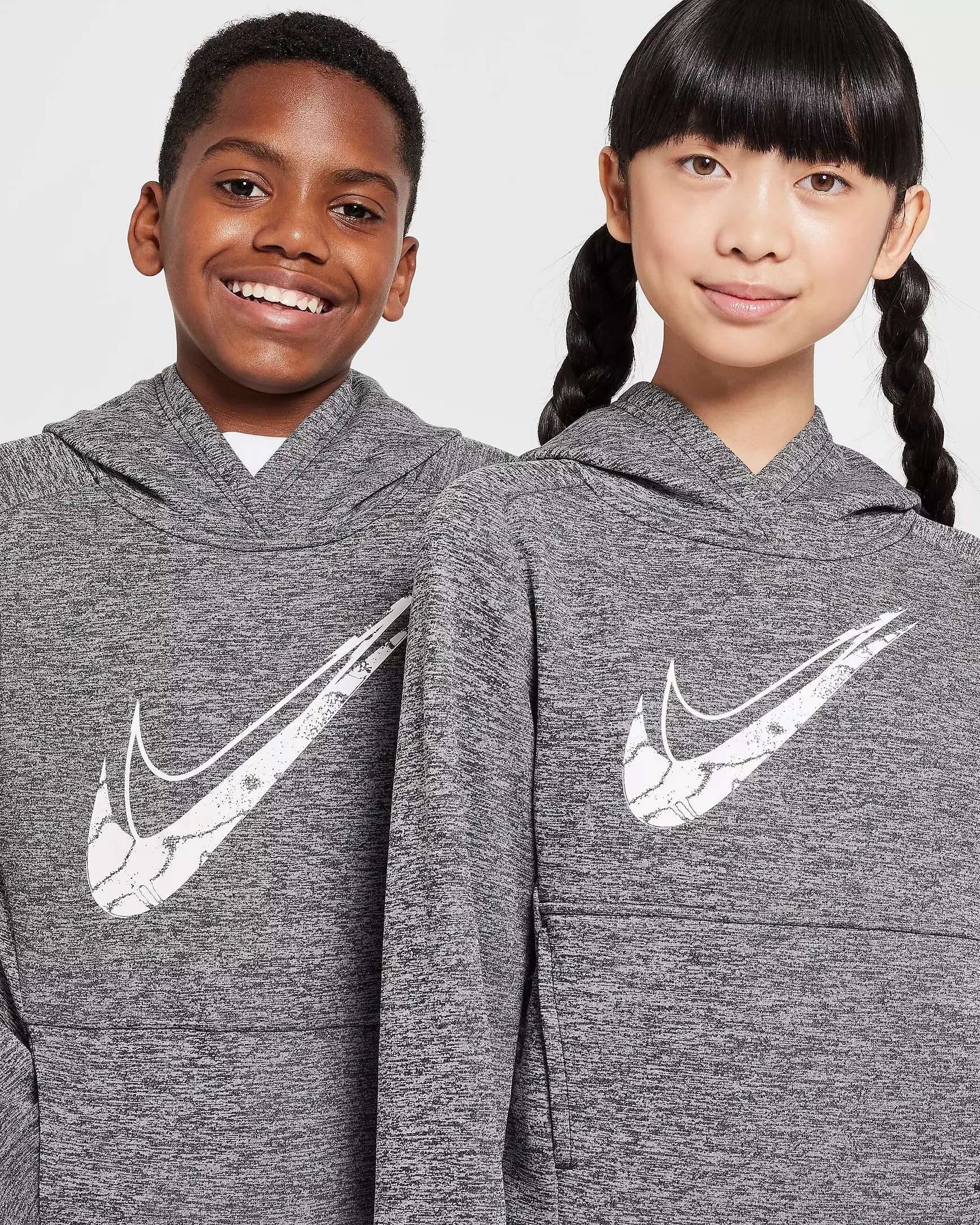 Nike Big Kids' Multi Stain Repel Therma-FIT Hoodie - BLACK/SMOKE GREY