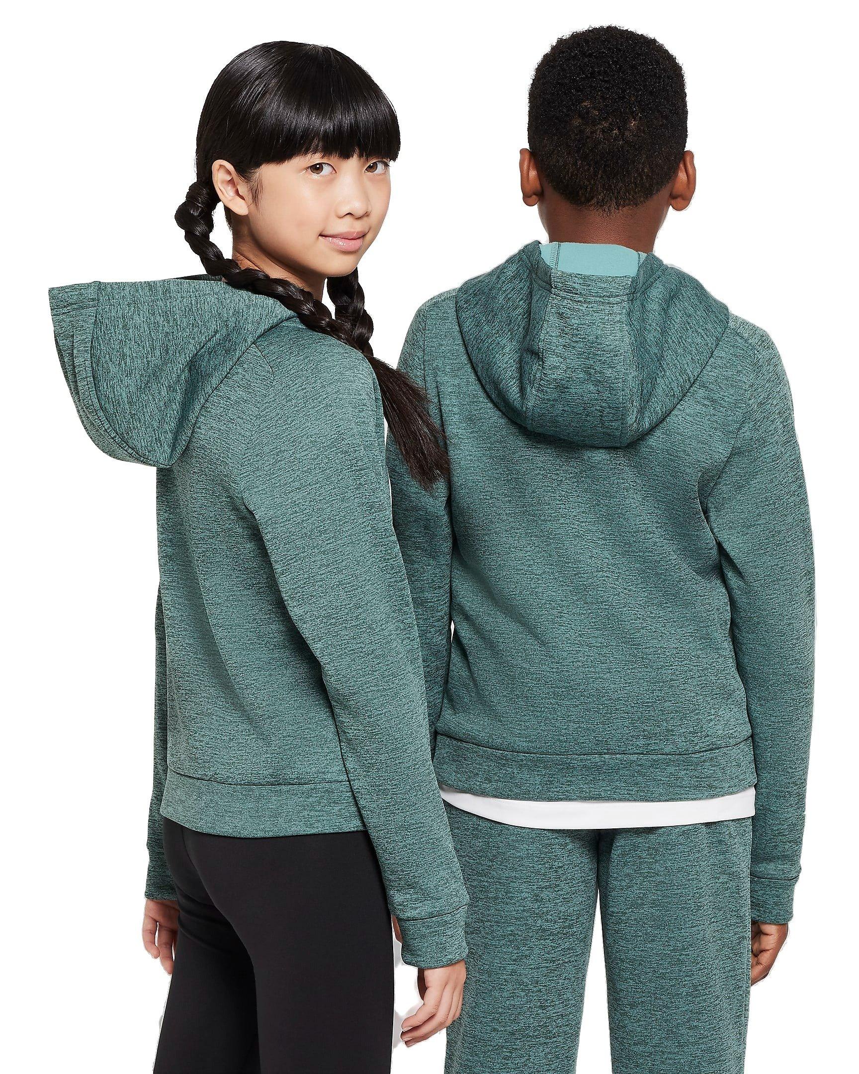 Nike Big Kids' Multi Stain Repel Therma-FIT Hoodie - GREEN Thumbnail View 2