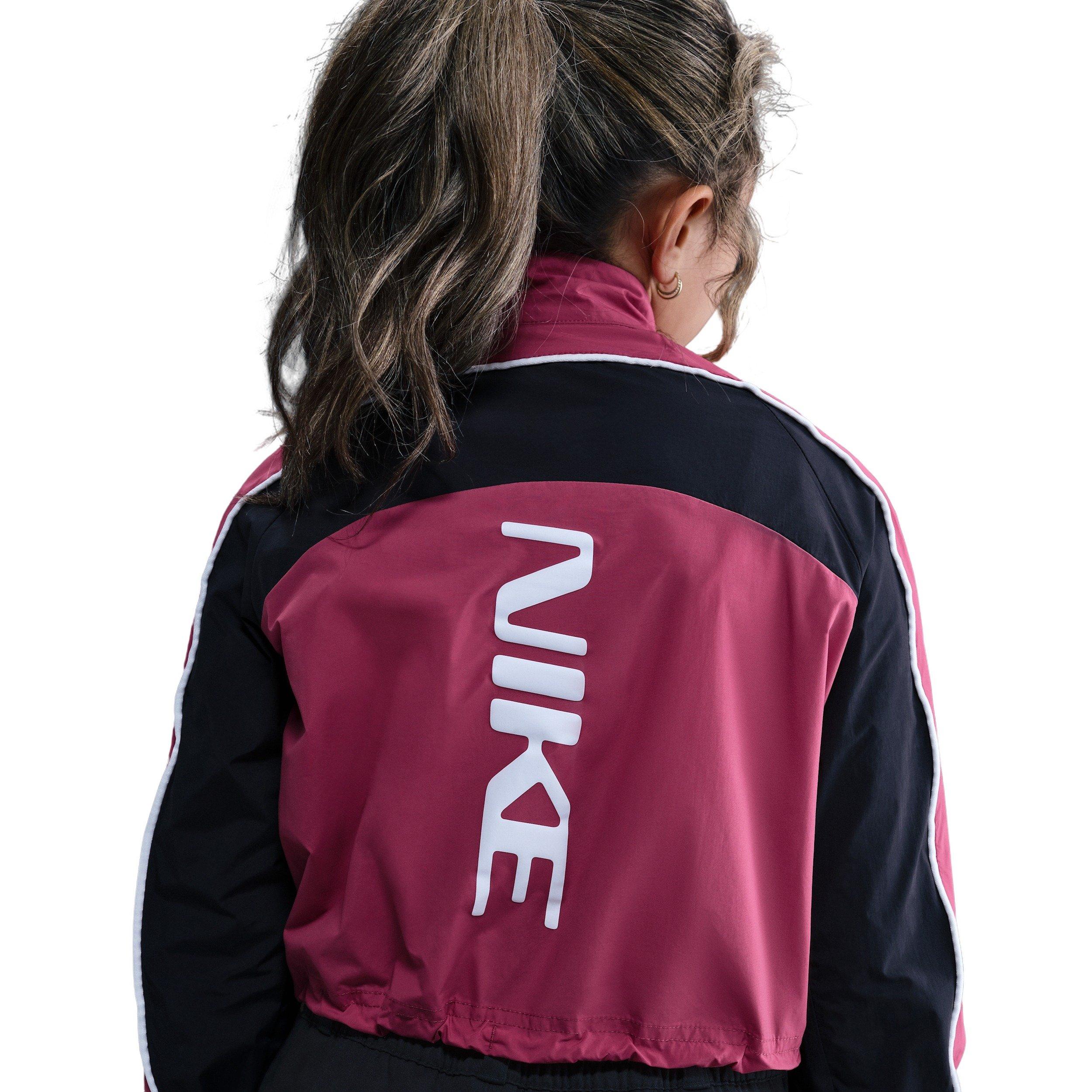 Nike Sportswear 1/4 Zip Big Girls' Purple Track Jacket