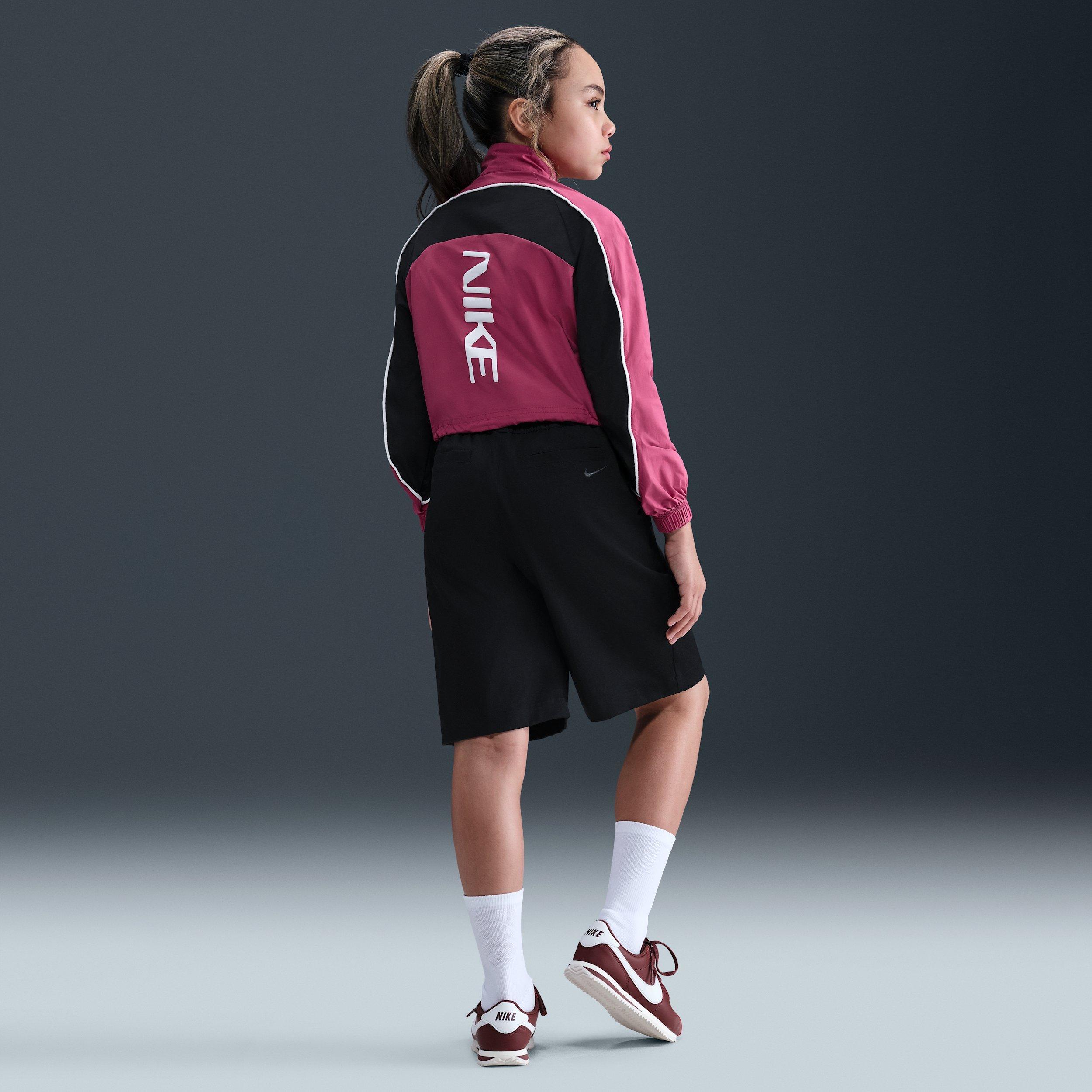 Nike Sportswear 1/4 Zip Big Girls' Purple Track Jacket