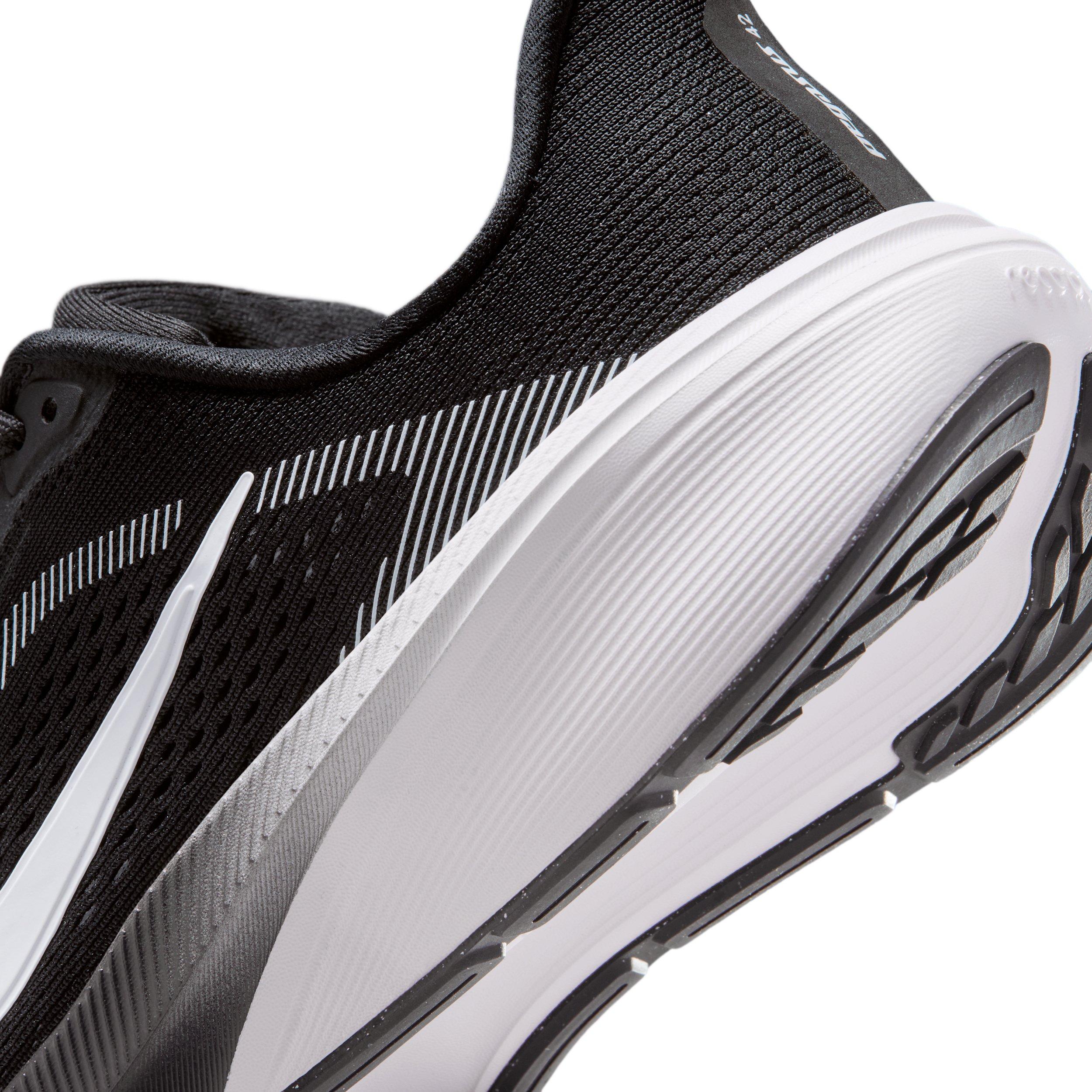 Nike Pegasus 42 "Black/Photon Dust/White" Grade School Boys' Running Shoe - BLACK/DUST/WHITE Thumbnail View 8