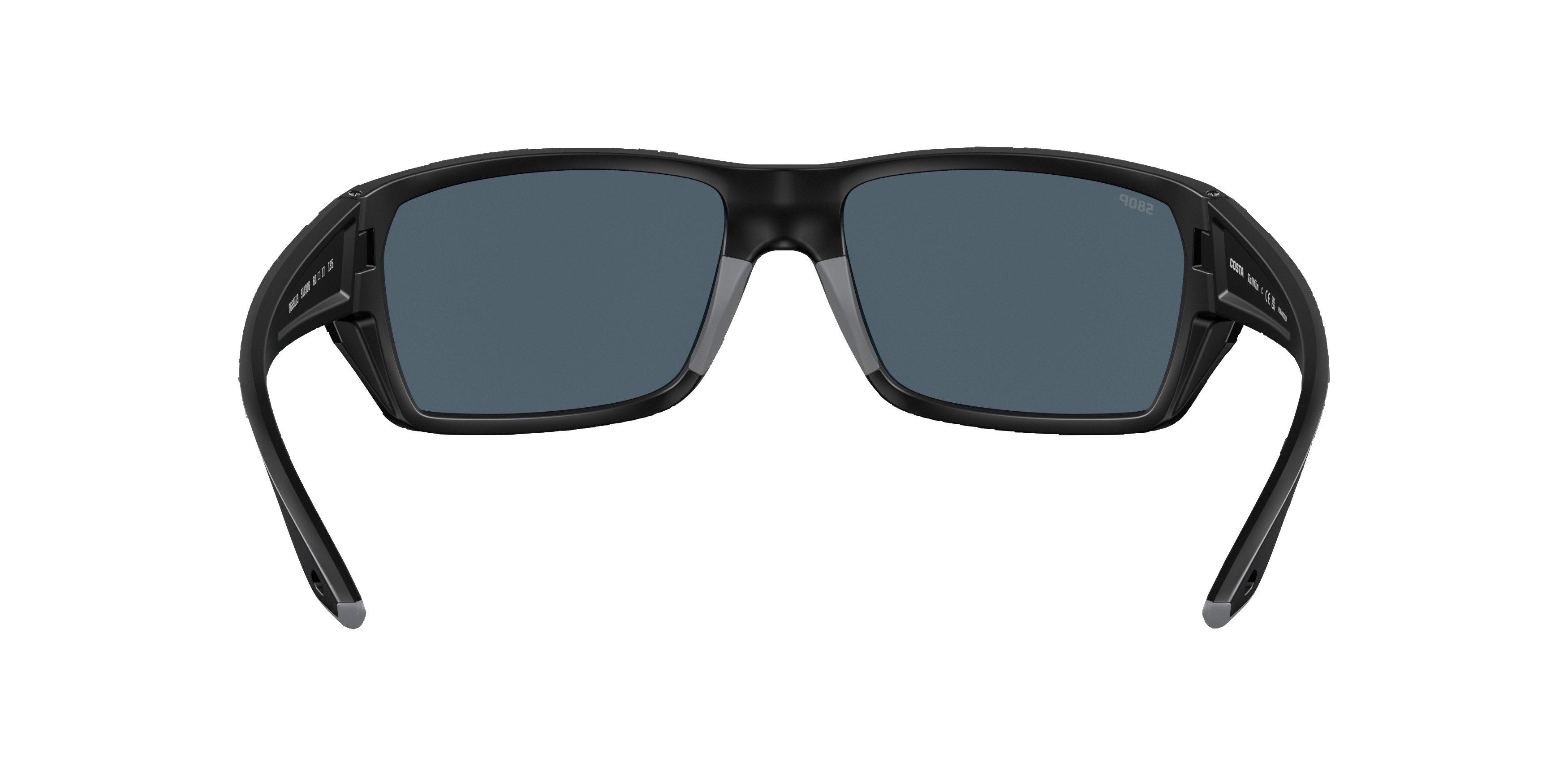 Costa Del Mar Tailfin S Black Polarized Polycarbonate Sunglasses - Matte Black - BLACK Thumbnail View 3