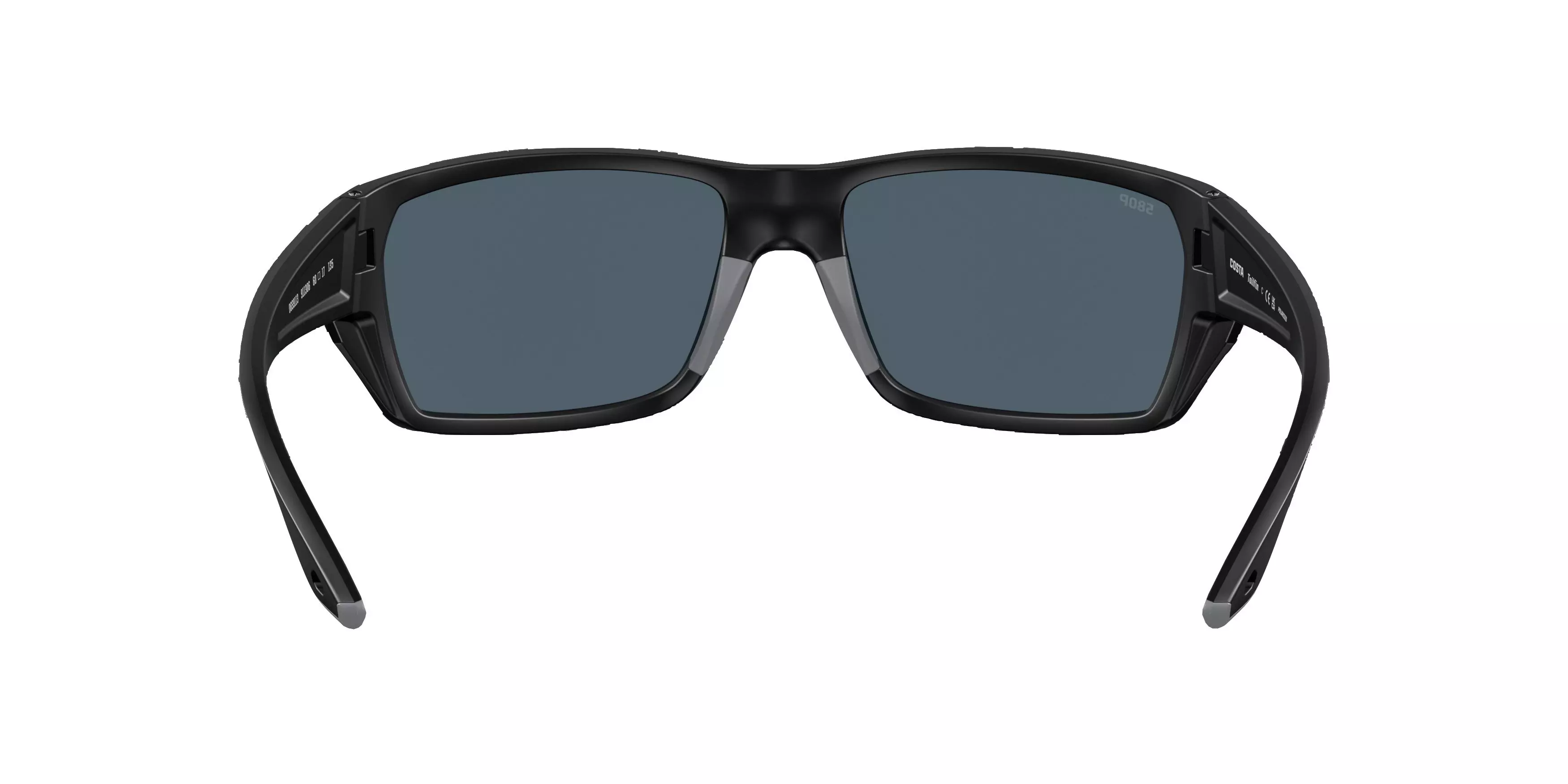 Costa Del Mar Tailfin S Black Polarized Polycarbonate Sunglasses - Matte Black - BLACK