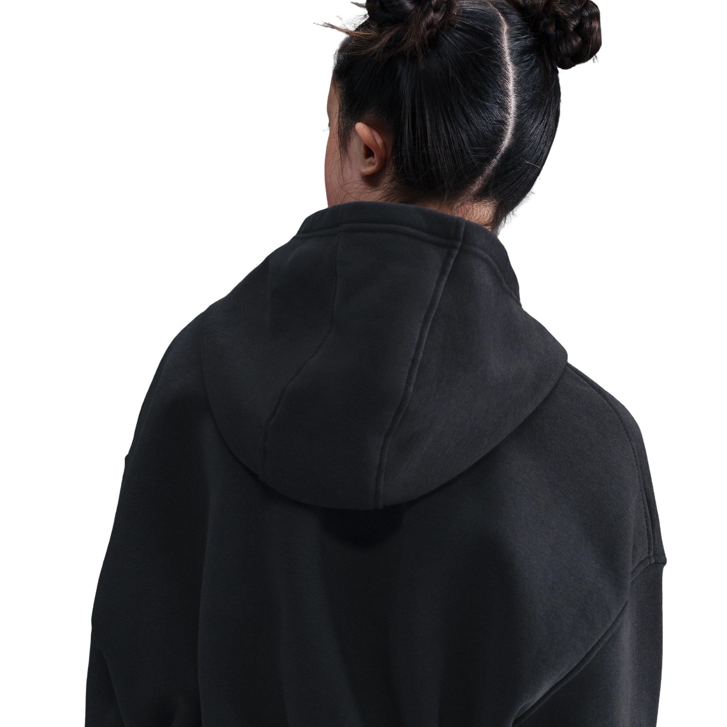 Nike Sportswear Club Fleece Big Girls' Black Oversized Hoodie