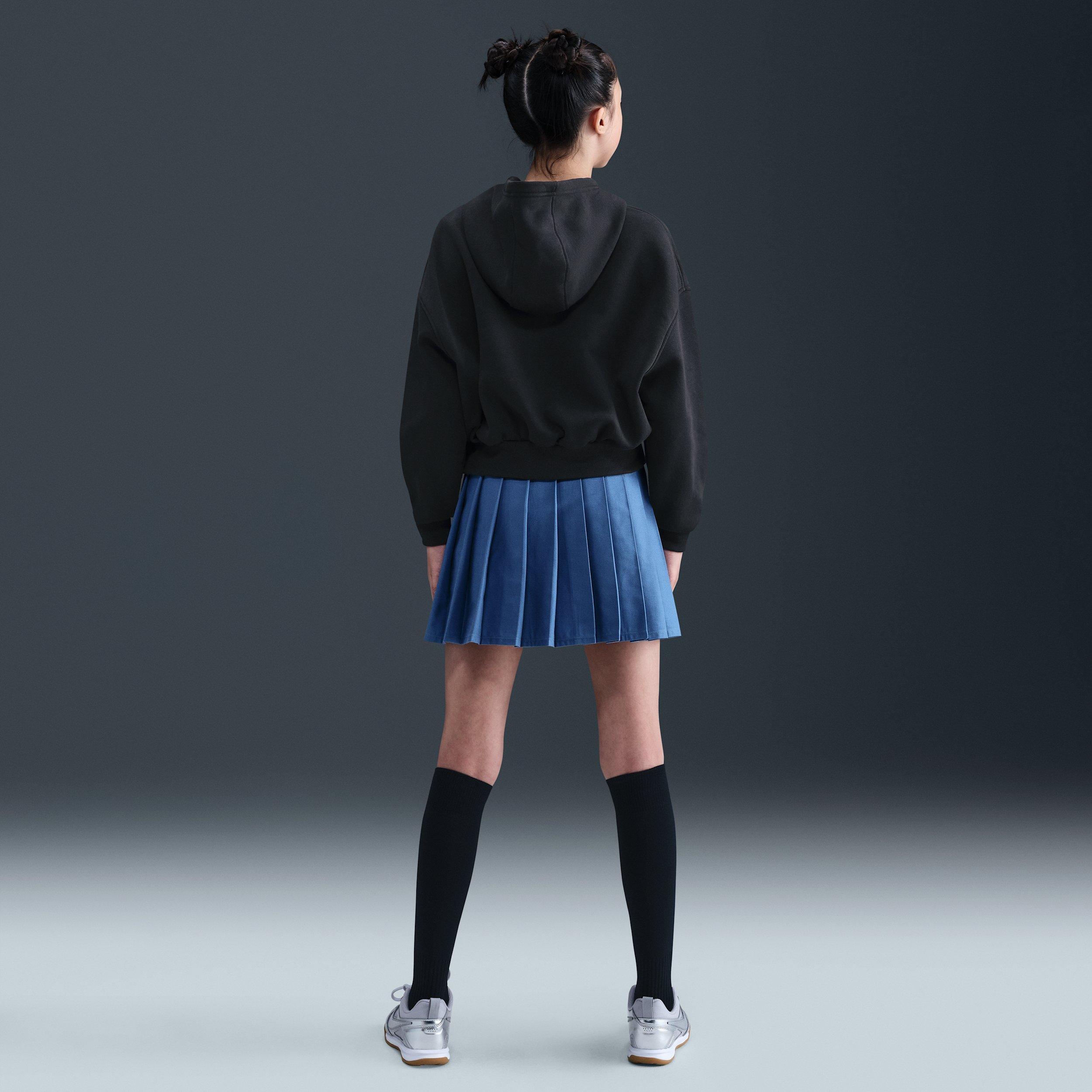 Nike Sportswear Club Fleece Big Girls' Black Oversized Hoodie