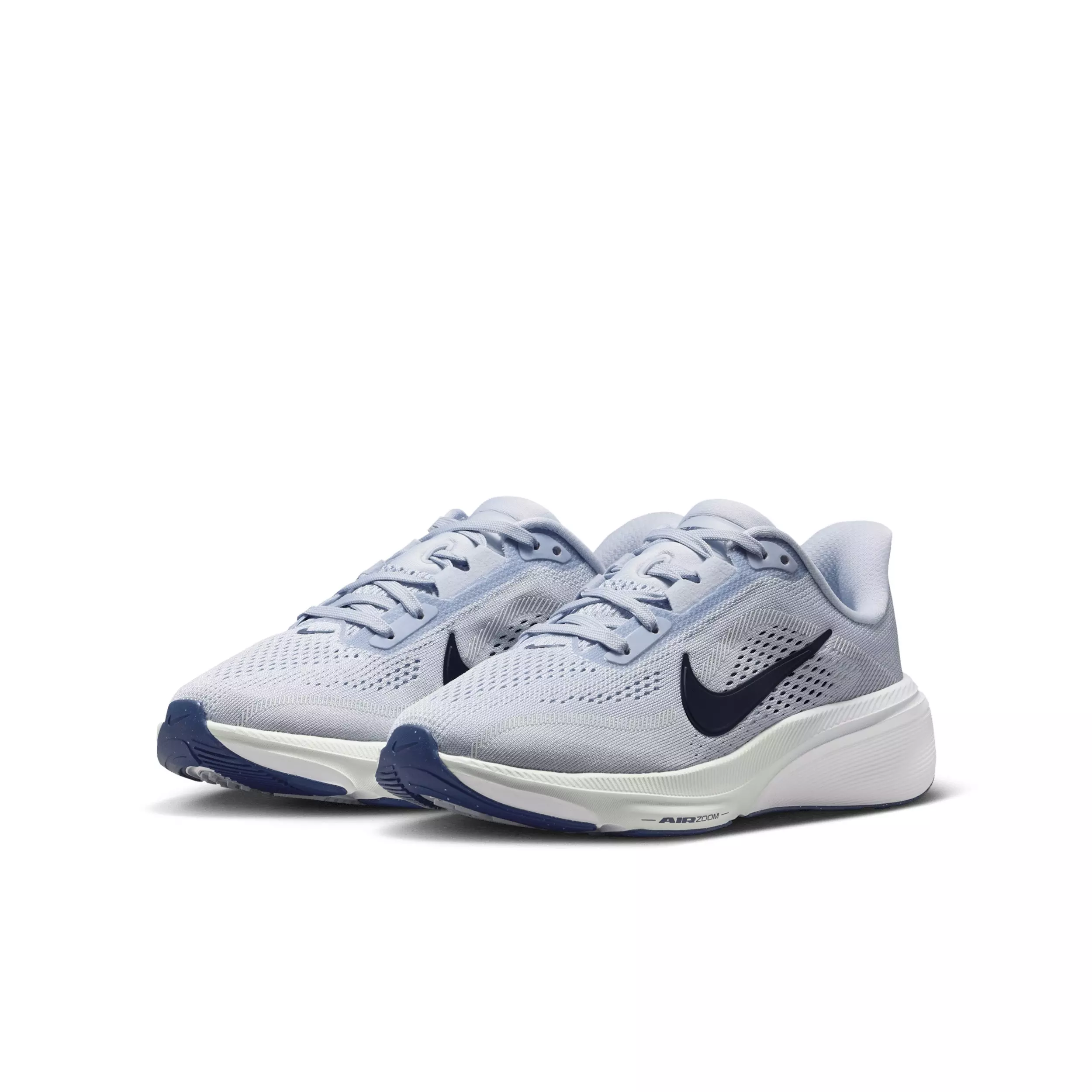 Nike Pegasus 42 "Football Grey/Football Grey/Barely Green/Blue Void" Grade School Boys' Running Shoe - GREY/GREY/GREEN/BLUE