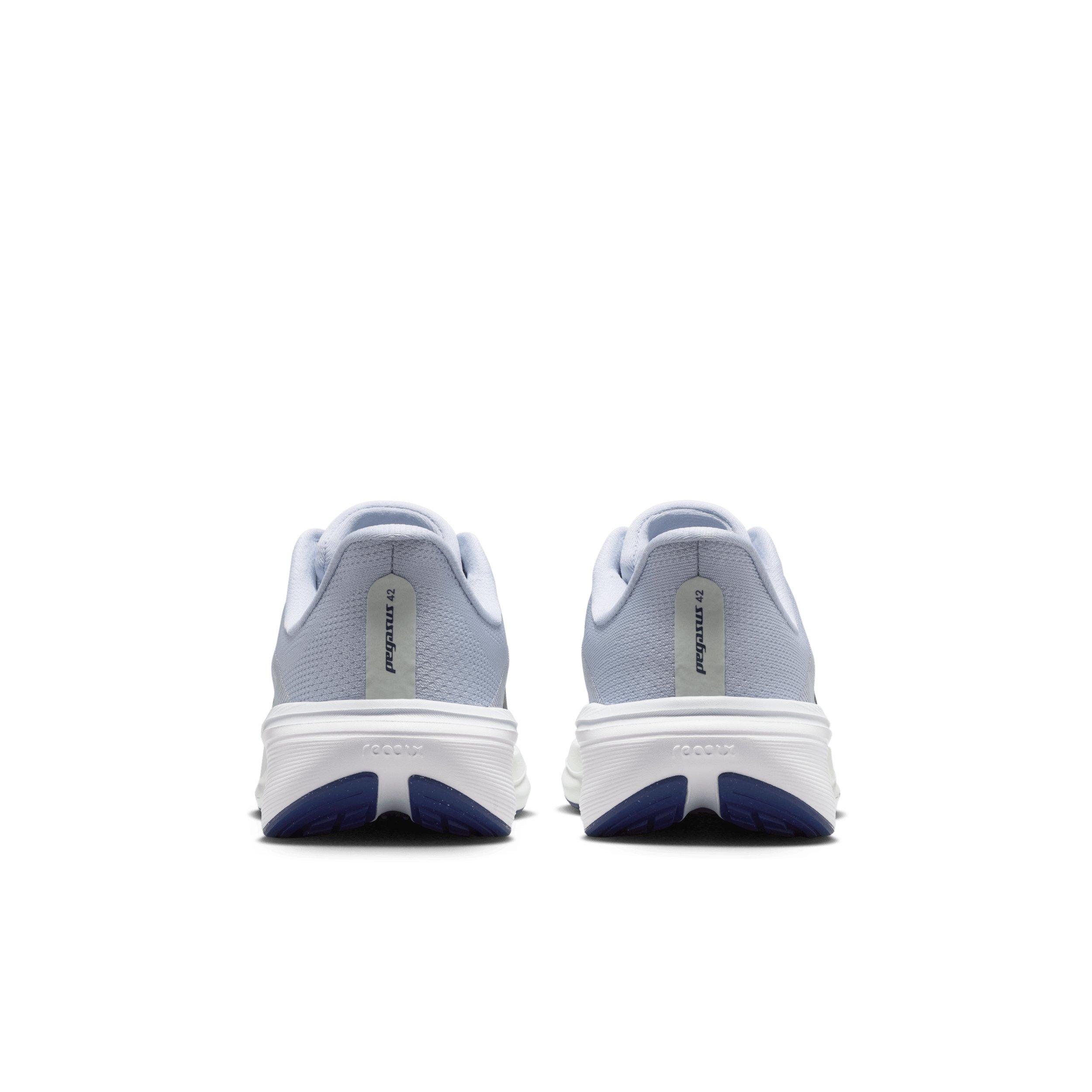 Nike Pegasus 42 "Football Grey/Football Grey/Barely Green/Blue Void" Grade School Boys' Running Shoe - GREY/GREY/GREEN/BLUE Thumbnail View 5