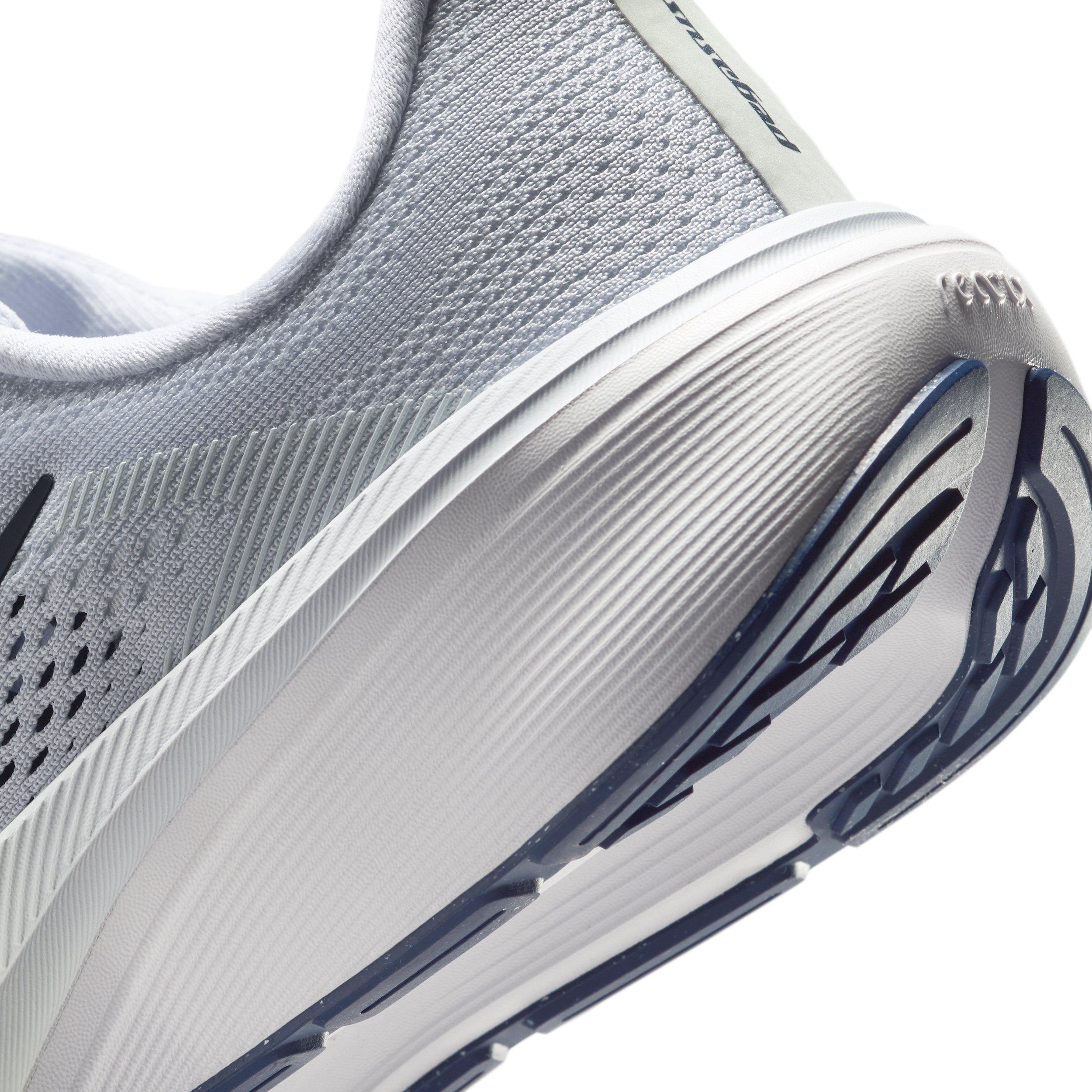 Nike Pegasus 42 "Football Grey/Football Grey/Barely Green/Blue Void" Grade School Boys' Running Shoe - GREY/GREY/GREEN/BLUE Thumbnail View 8