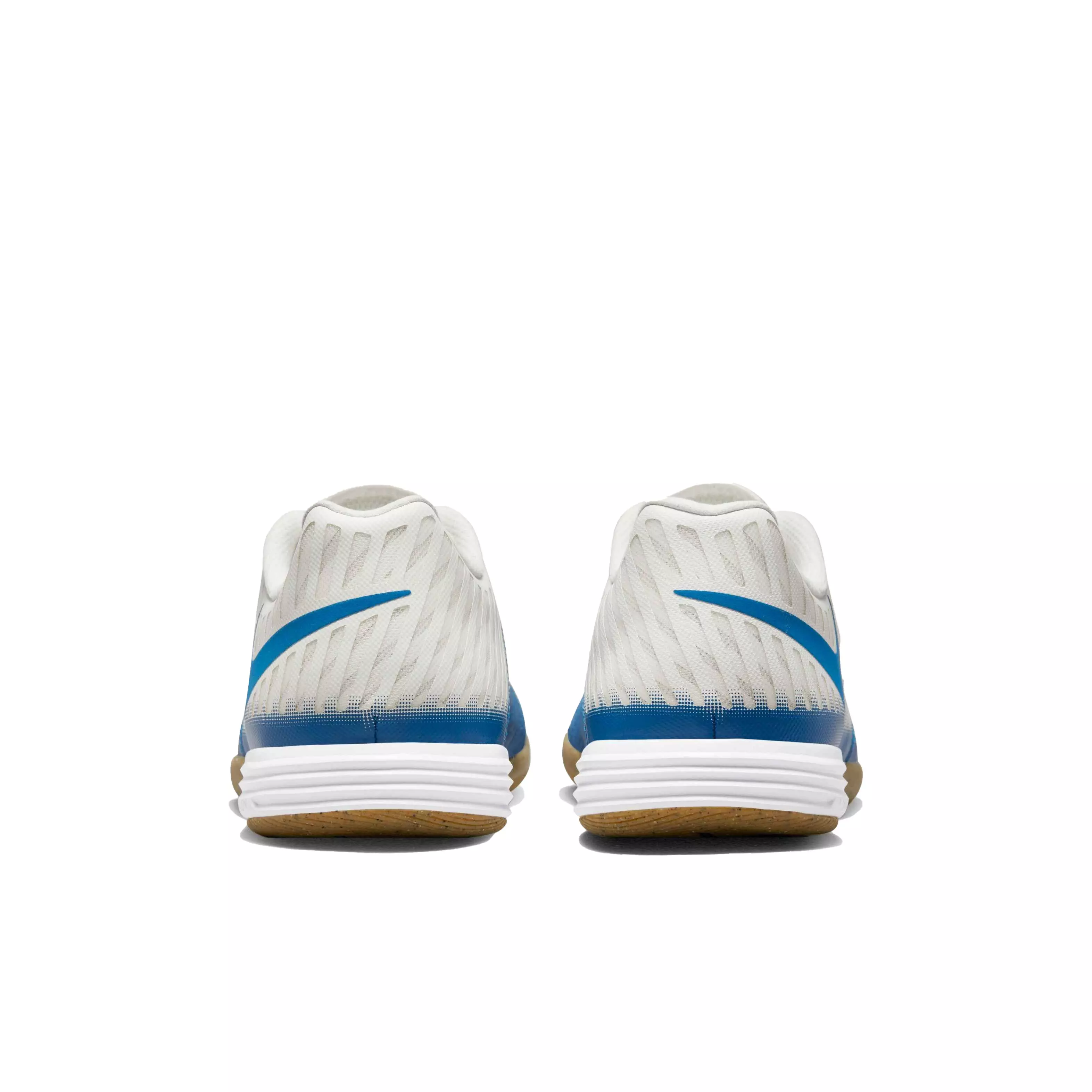 Nike Lunar Gato II IC "Sail/Blue Jay-White-Gum Lt Brown" Grade School Kids' Soccer Shoe - BLUE/WHITE