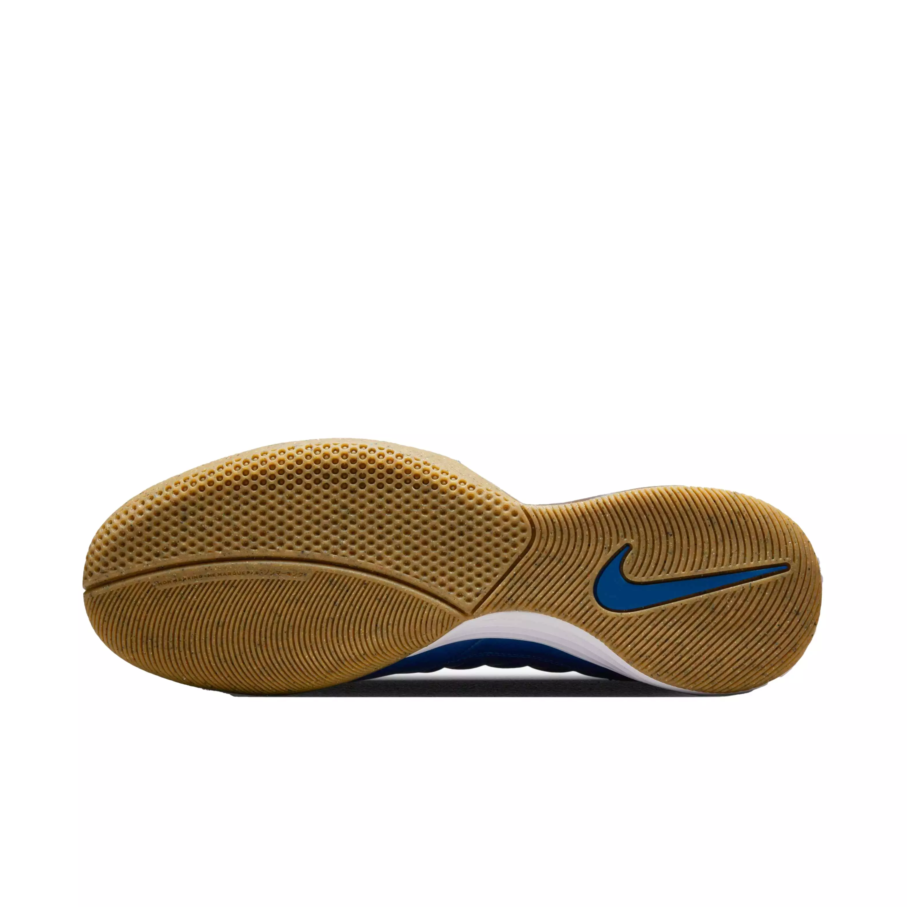 Nike Lunar Gato II IC "Sail/Blue Jay-White-Gum Lt Brown" Grade School Kids' Soccer Shoe - BLUE/WHITE