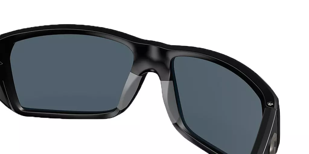Costa Del Mar Tailfin M Grey Polarized Polycarbonate Sunglasses - Matte Black - BLACK