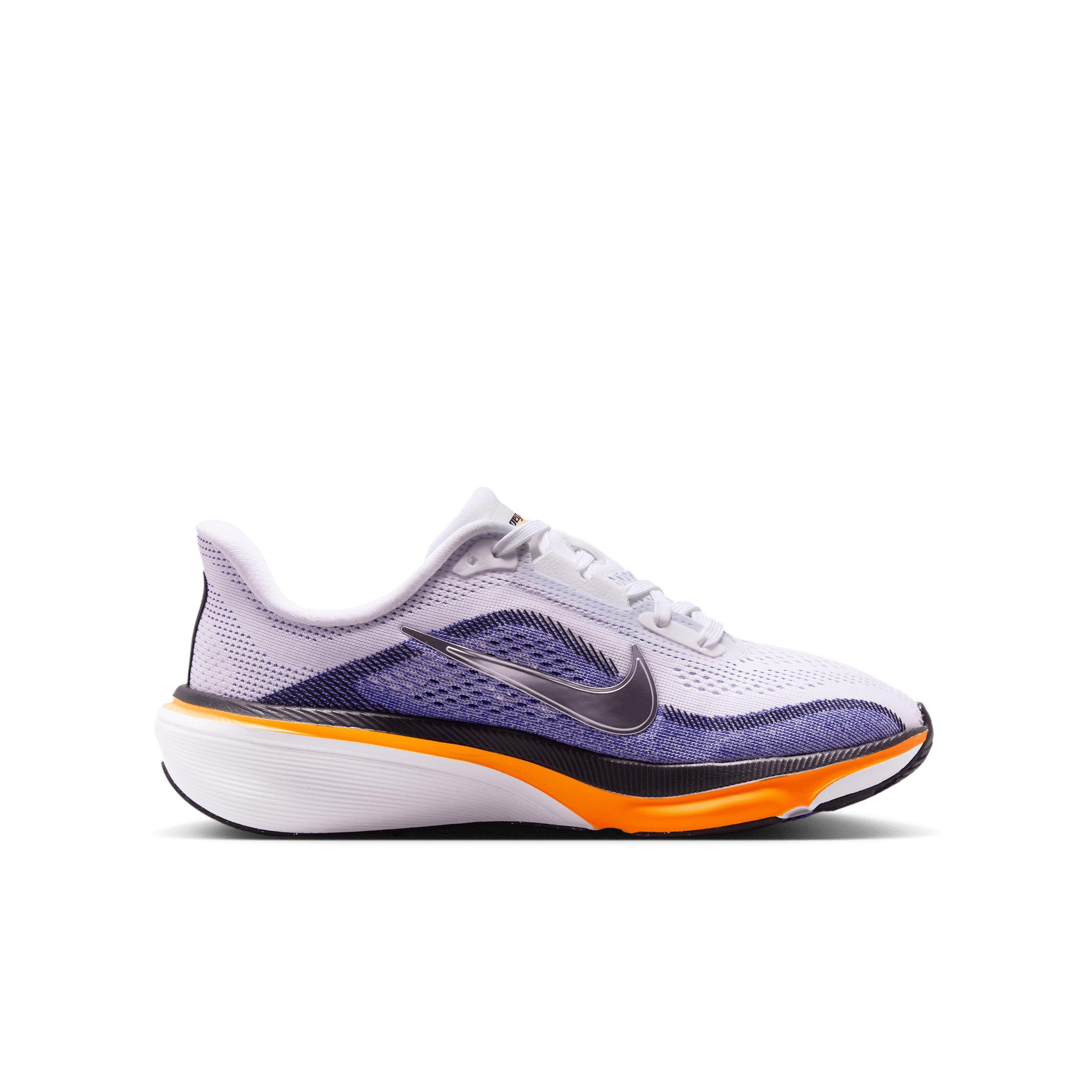 Nike Pegasus 42 "White/Lapis/Total Orange/Metallic Silver" Grade School Boys' Running Shoe - WHITE/LAPIS/ORANGE/SILVER Thumbnail View 1