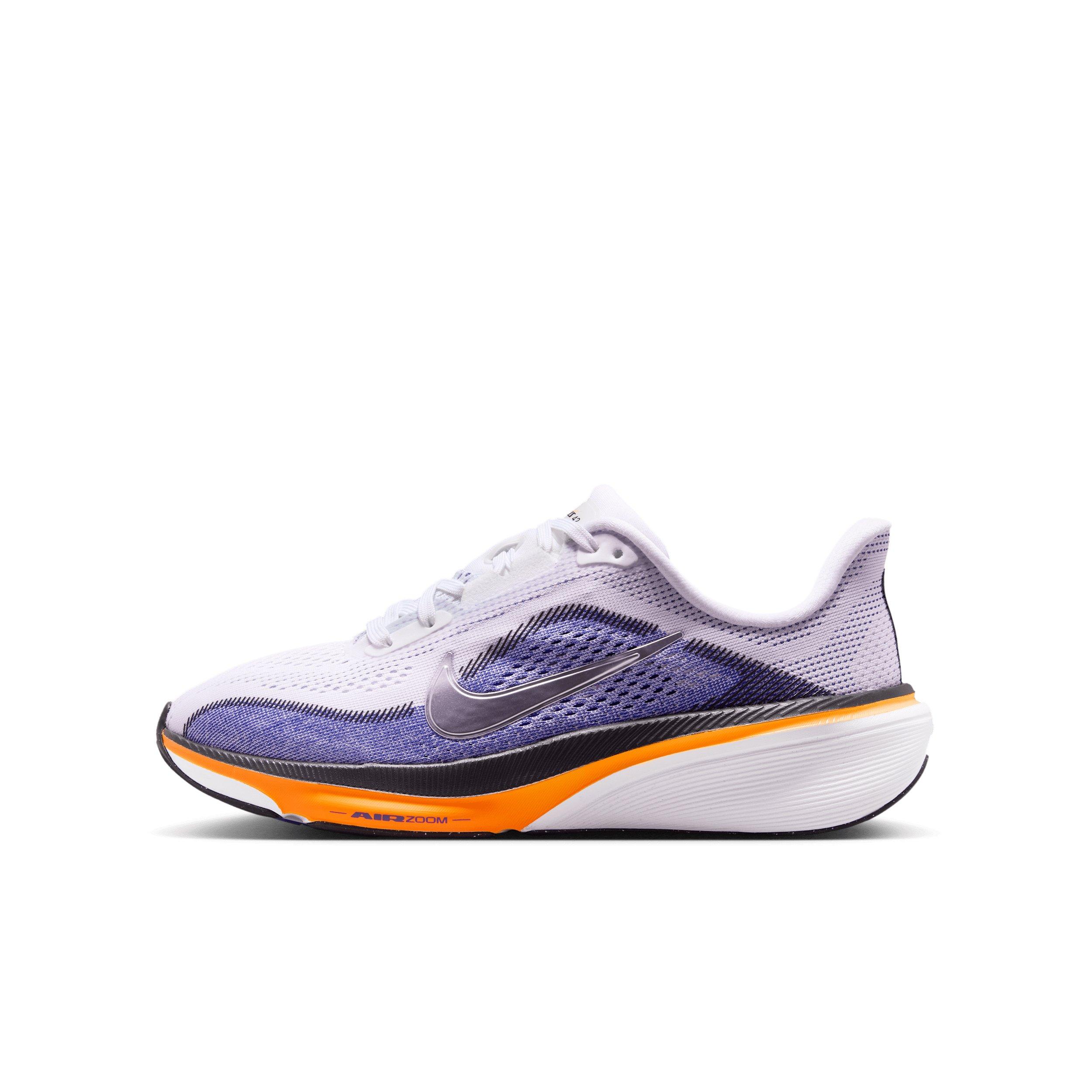 Nike Pegasus 42 "White/Lapis/Total Orange/Metallic Silver" Grade School Boys' Running Shoe - WHITE/LAPIS/ORANGE/SILVER Thumbnail View 2