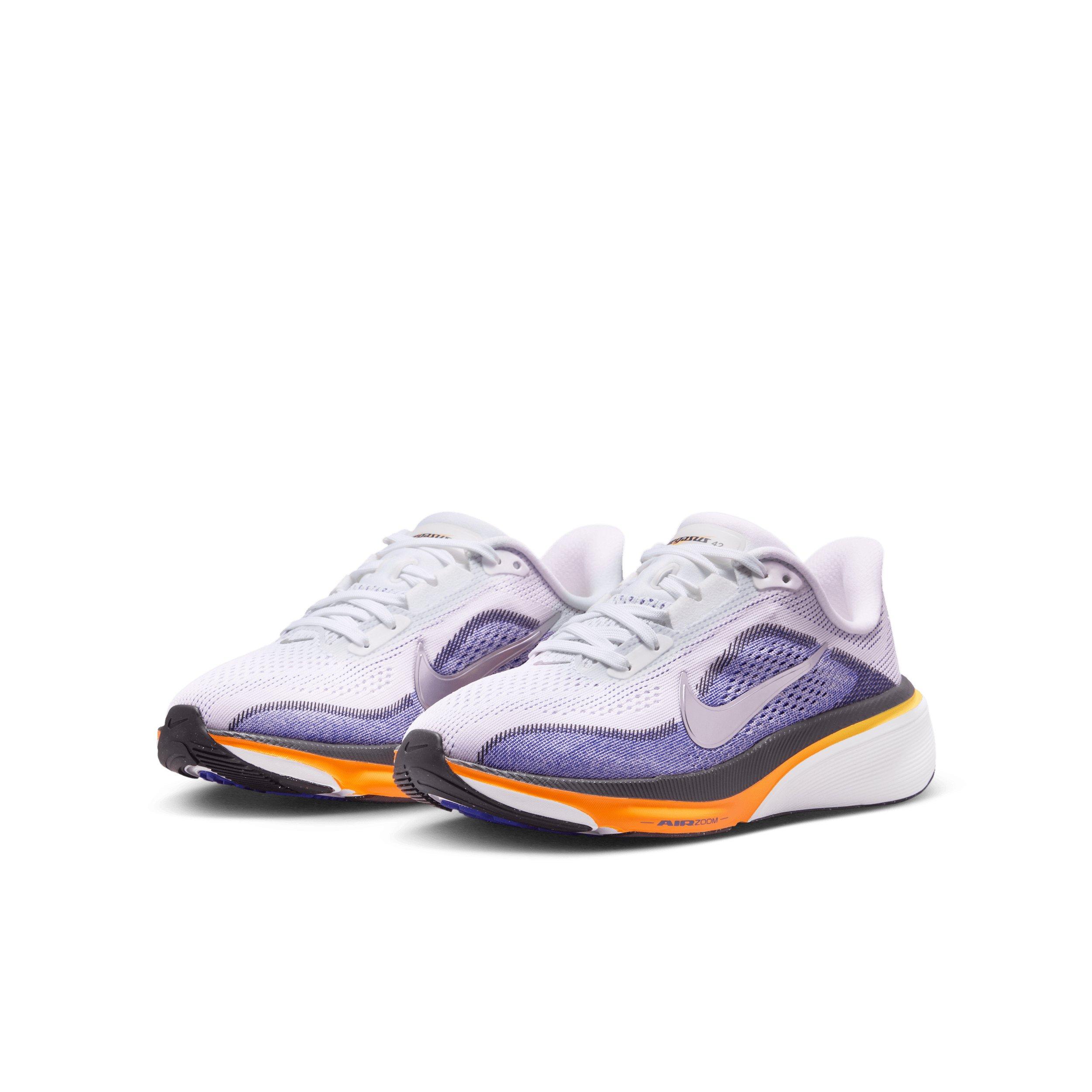Nike Pegasus 42 "White/Lapis/Total Orange/Metallic Silver" Grade School Boys' Running Shoe - WHITE/LAPIS/ORANGE/SILVER Thumbnail View 3