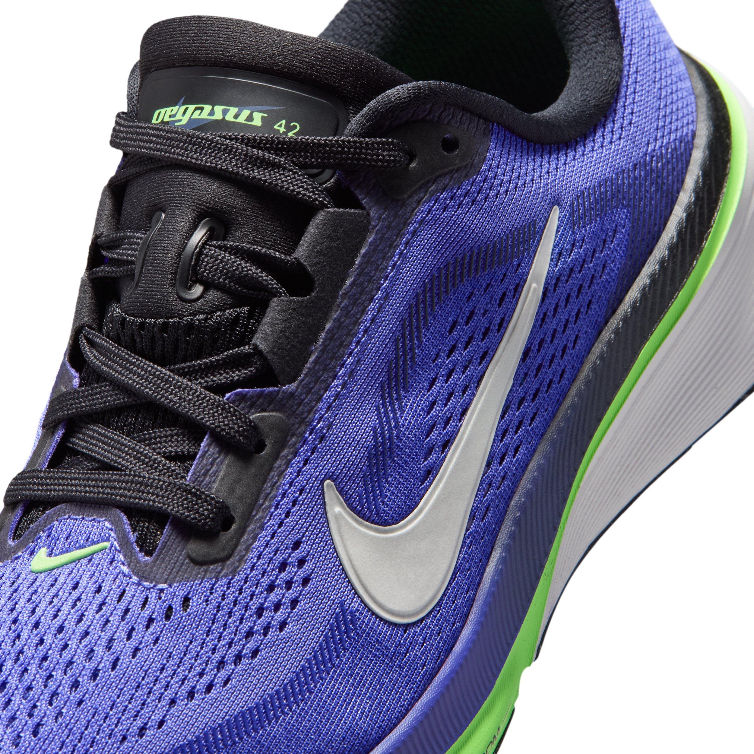 Nike Pegasus 42 "Sapphire/Lapis/Lime Blast/Black" Grade School Boys' Running Shoe - SAPPHIRE/LAPIS/LIME/BLACK Thumbnail View 7