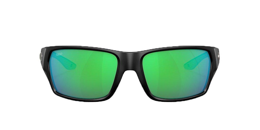 Costa Del Mar Tailfin M Green Mirror Polarized Polycarbonate Sunglasses - Matte Black - BLACK Thumbnail View 2