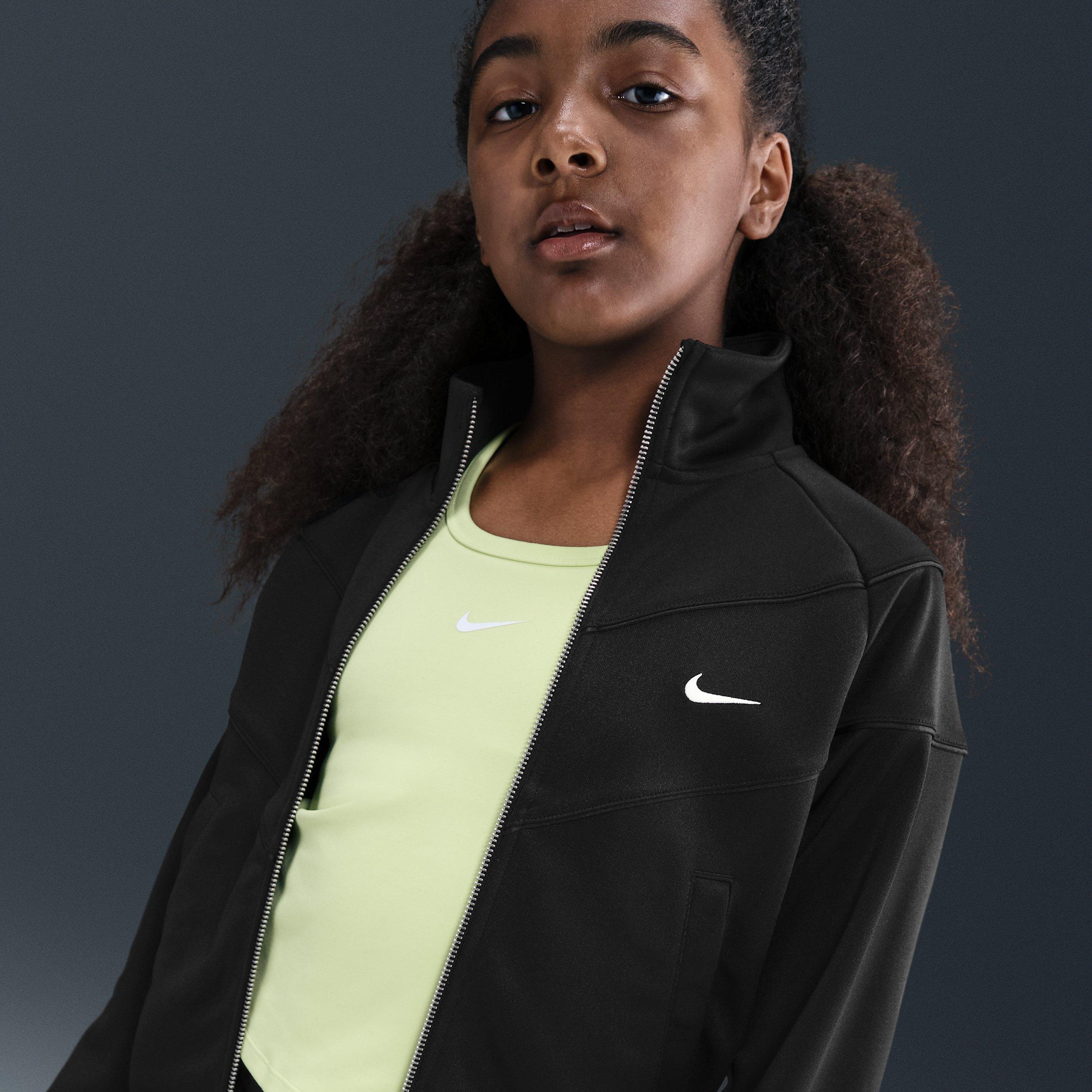 Nike Sportswear Knit Big Girls' Black Track Jacket