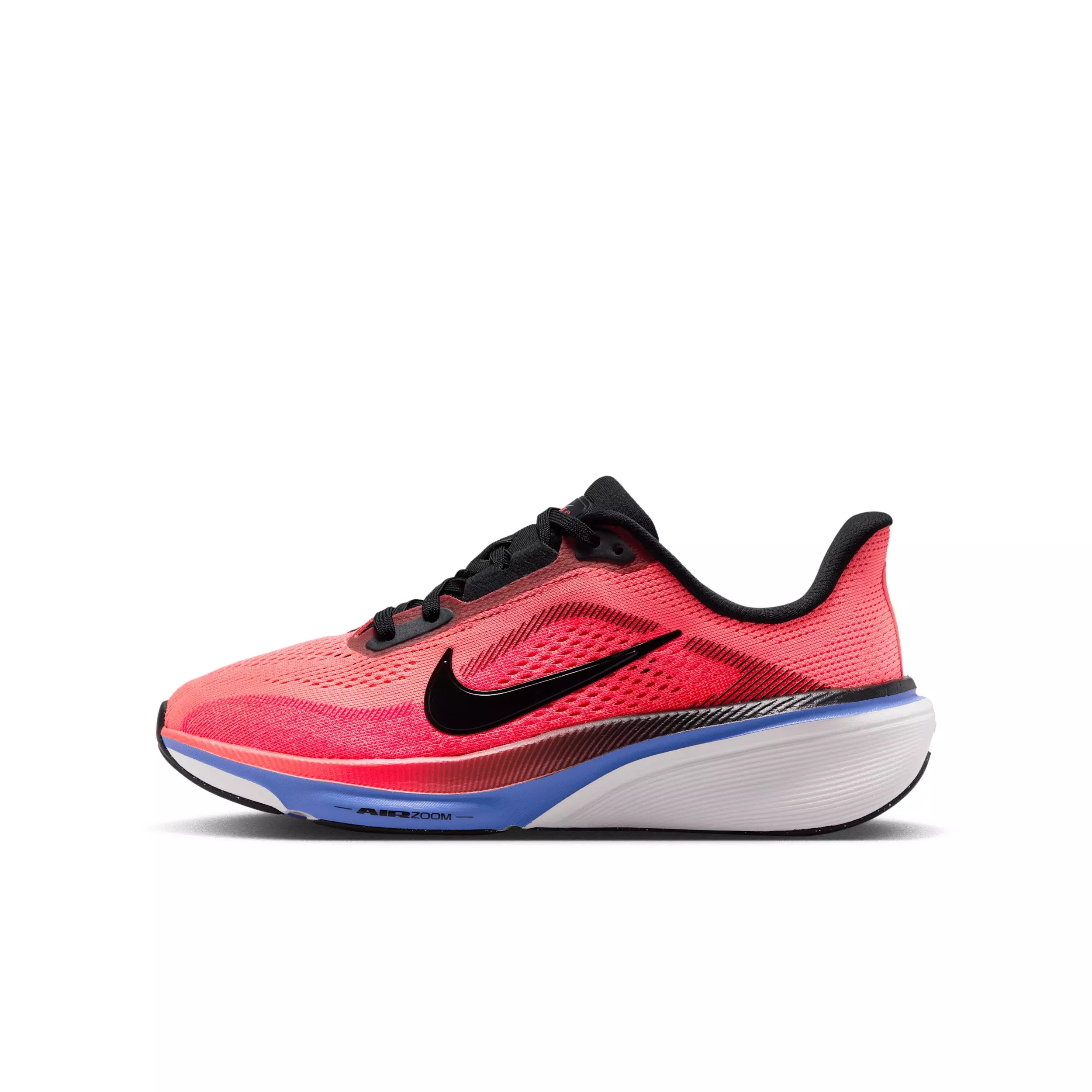 Nike Pegasus 42 "Lava Glow/Flash Crimson/Sapphire/Black" Grade School Boys' Running Shoe - LAVA/CRIMSON/SAPPHIRE/BLACK