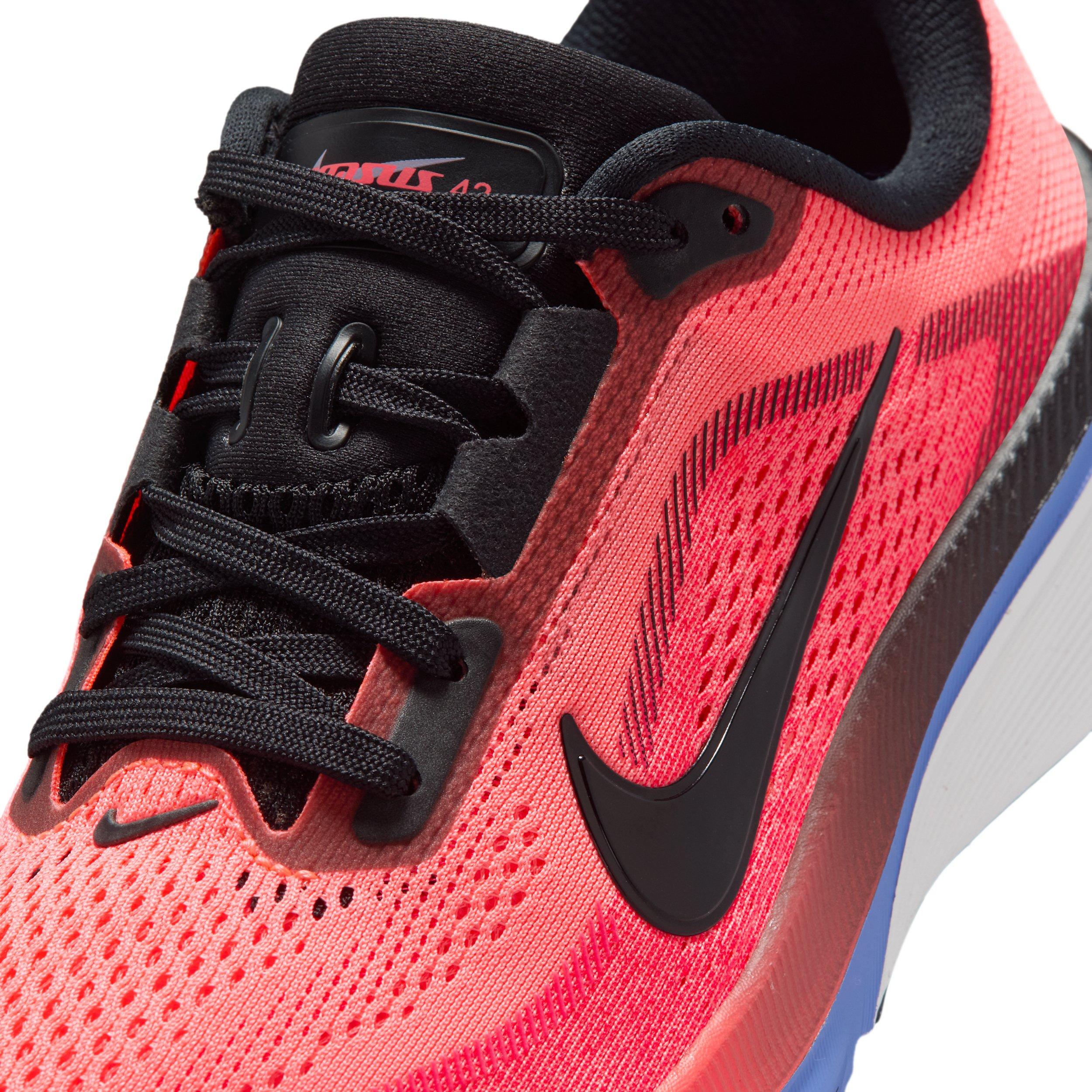 Nike Pegasus 42 "Lava Glow/Flash Crimson/Sapphire/Black" Grade School Boys' Running Shoe - LAVA/CRIMSON/SAPPHIRE/BLACK Thumbnail View 7