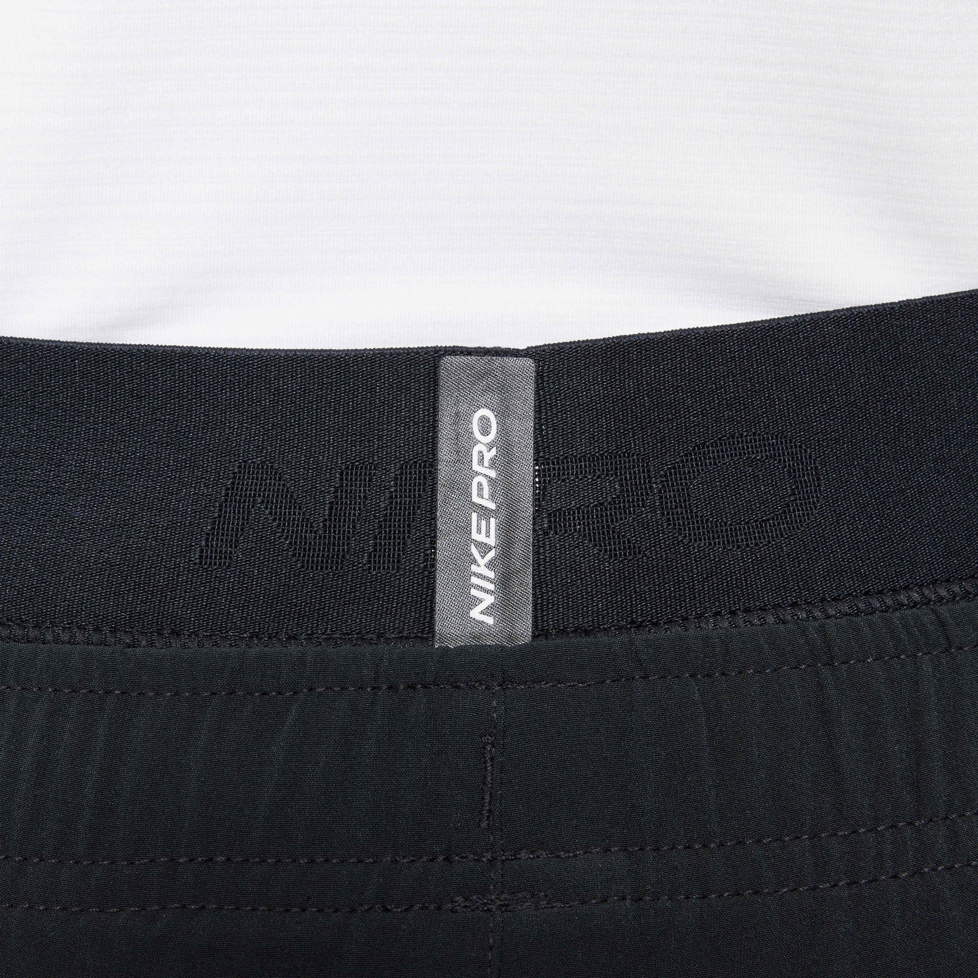 Nike Big Boys' Pro Warm Dri-FIT Training Pants - WHITE Thumbnail View 3