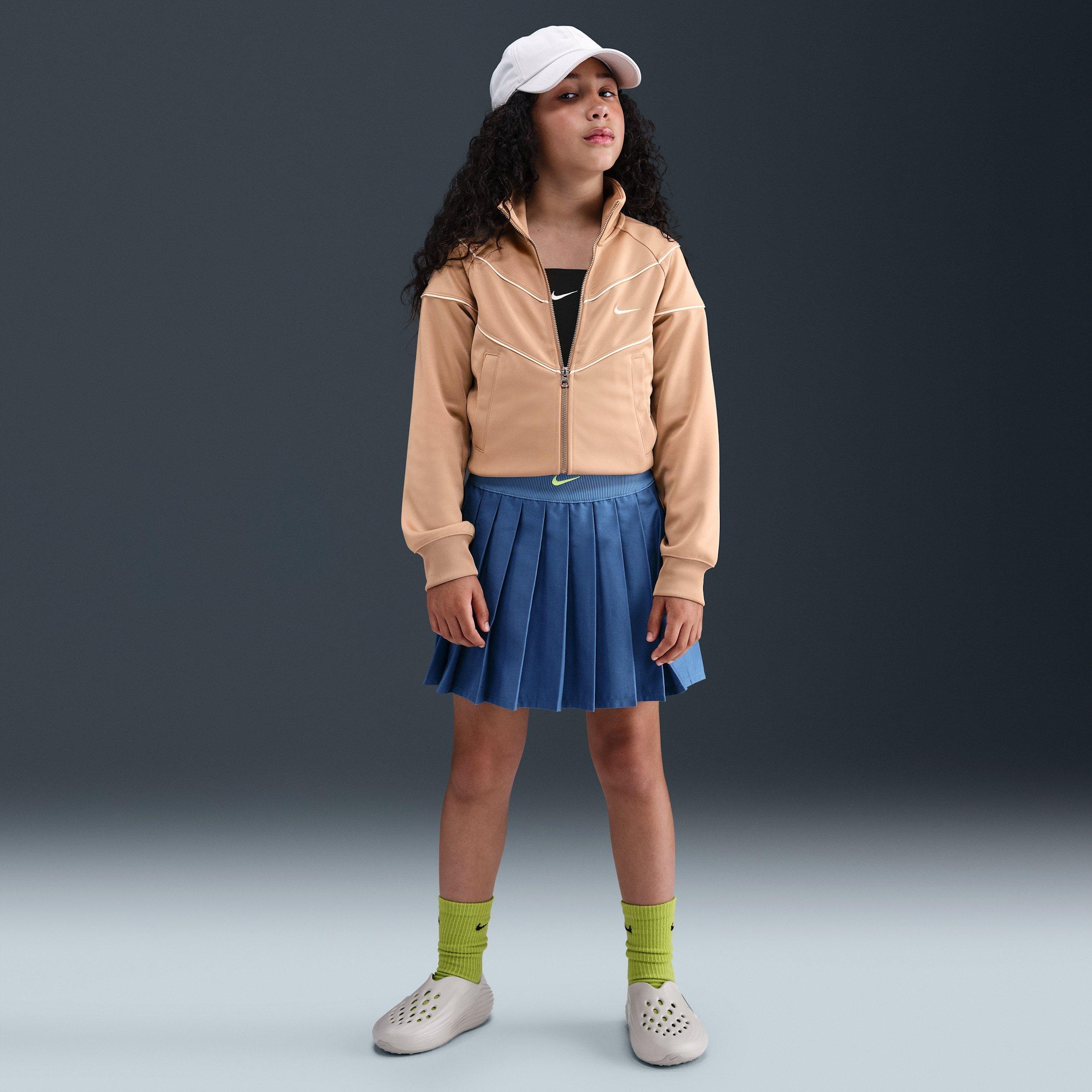 Nike Sportswear Knit Big Girls' Brown Track Jacket