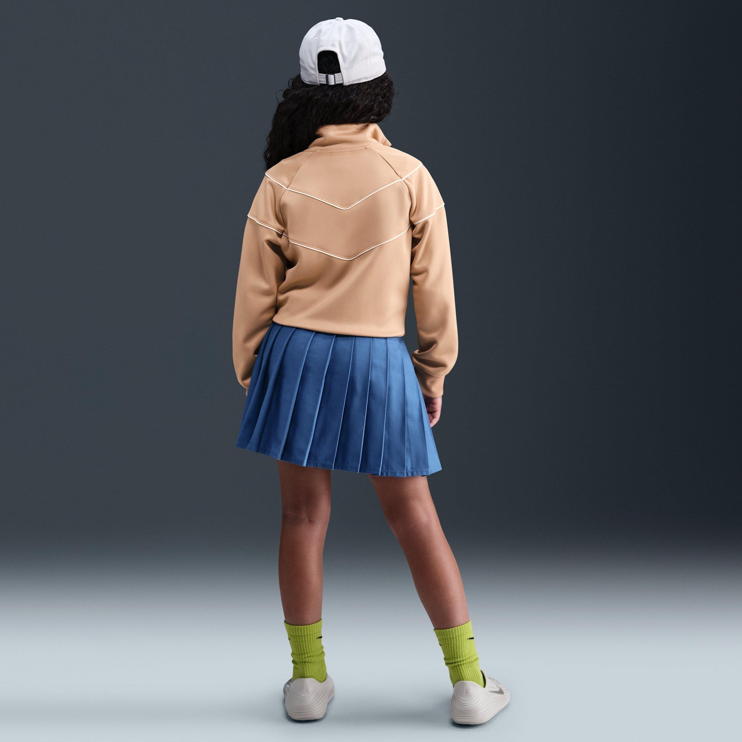 Nike Sportswear Knit Big Girls' Brown Track Jacket
