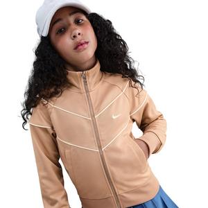 Nike Big Girls' Sportswear Knit Track Jacket - Brown