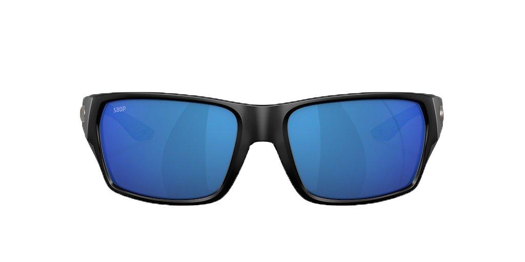 Costa Del Mar Tailfin M Blue Mirror Polarized Polycarbonate Sunglasses - Matte Black - BLACK Thumbnail View 2