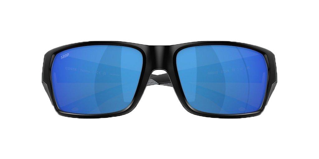 Costa Del Mar Tailfin M Blue Mirror Polarized Polycarbonate Sunglasses - Matte Black - BLACK Thumbnail View 5