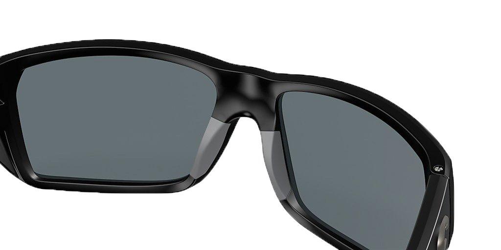 Costa Del Mar Tailfin M Blue Mirror Polarized Polycarbonate Sunglasses - Matte Black - BLACK Thumbnail View 7