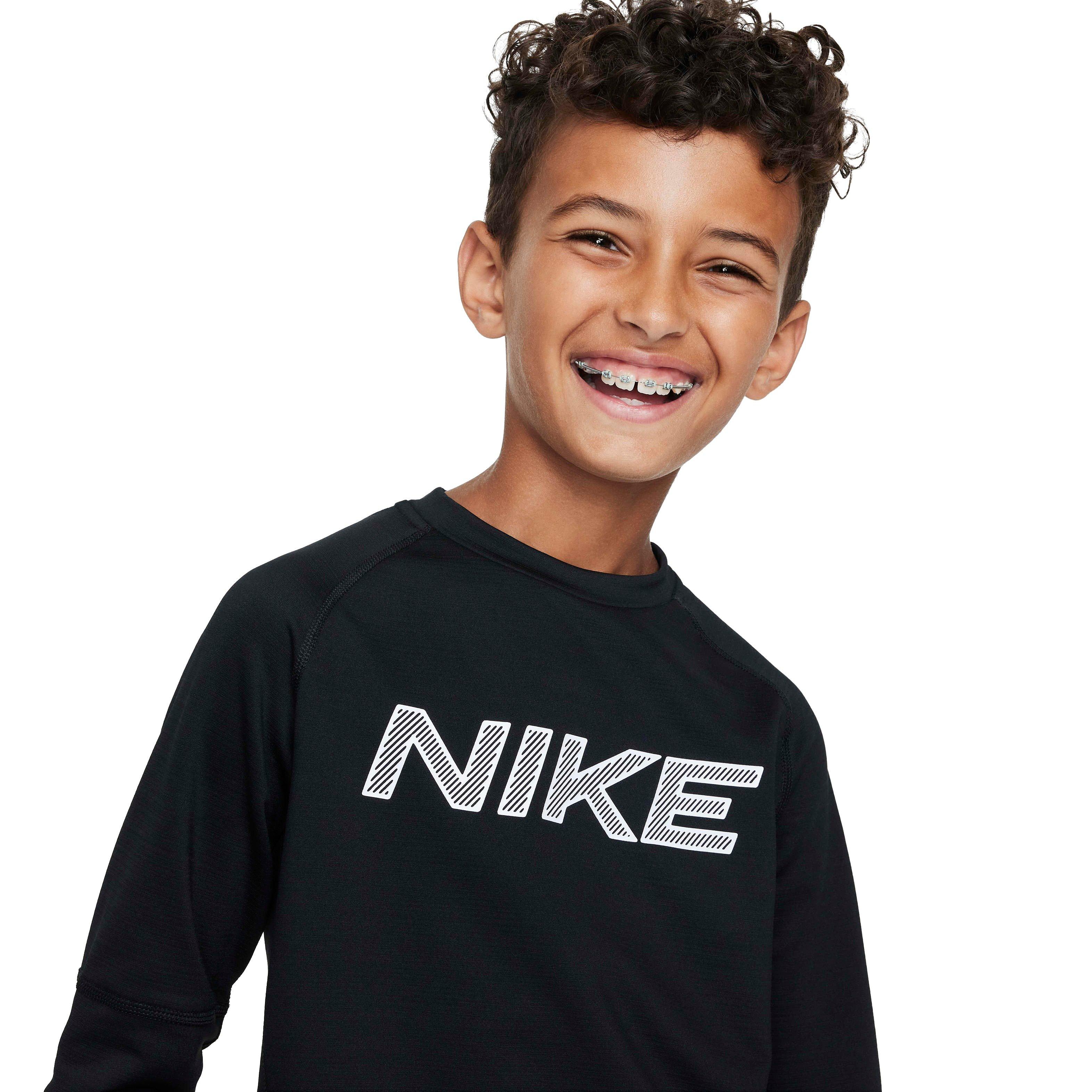 Nike Pro Warm Dri-FIT Long-Sleeve Big Boys' Training Top