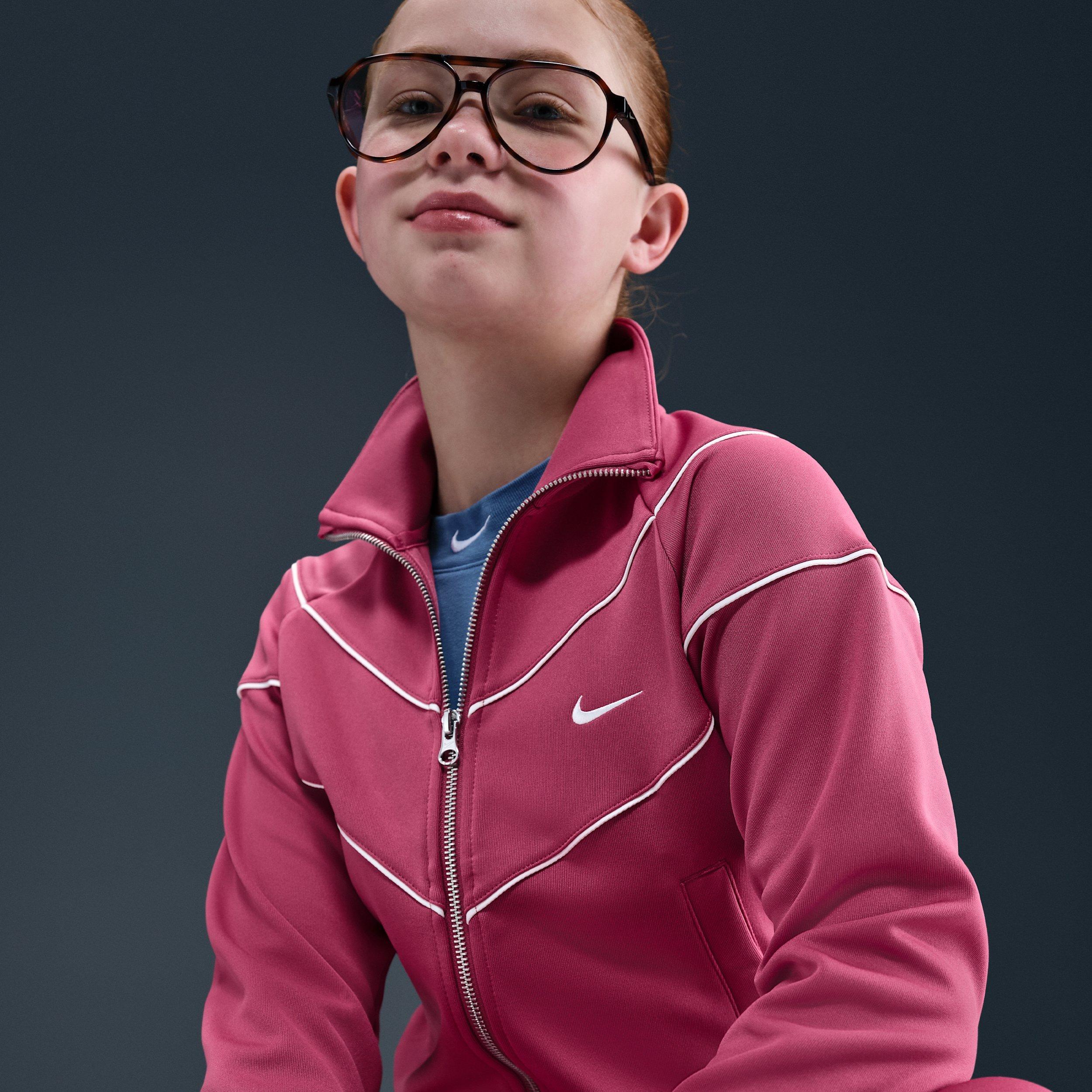 Nike Sportswear Knit Big Girls' Purple Track Jacket