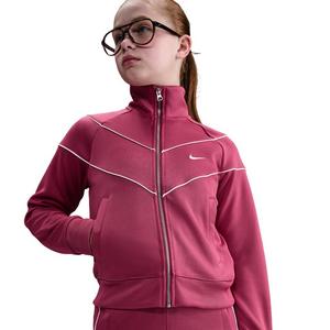 Nike Big Girls' Sportswear Knit Track Jacket - Purple
